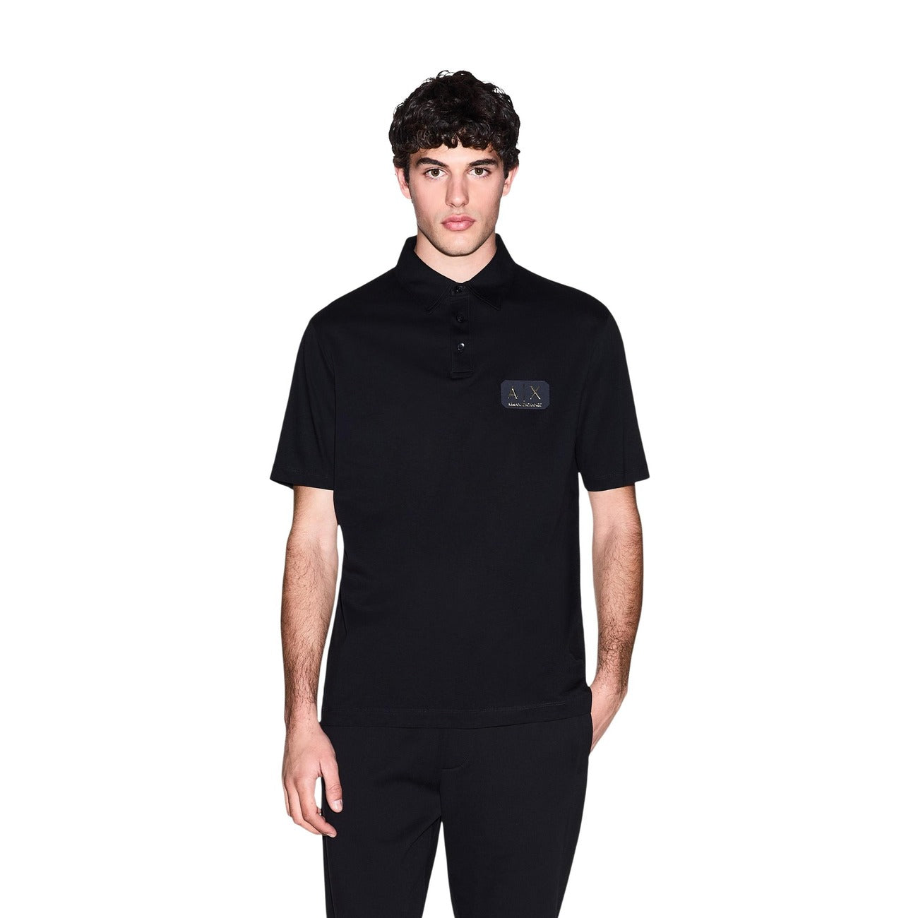 Armani Exchange Polo Top Herren Schwarz