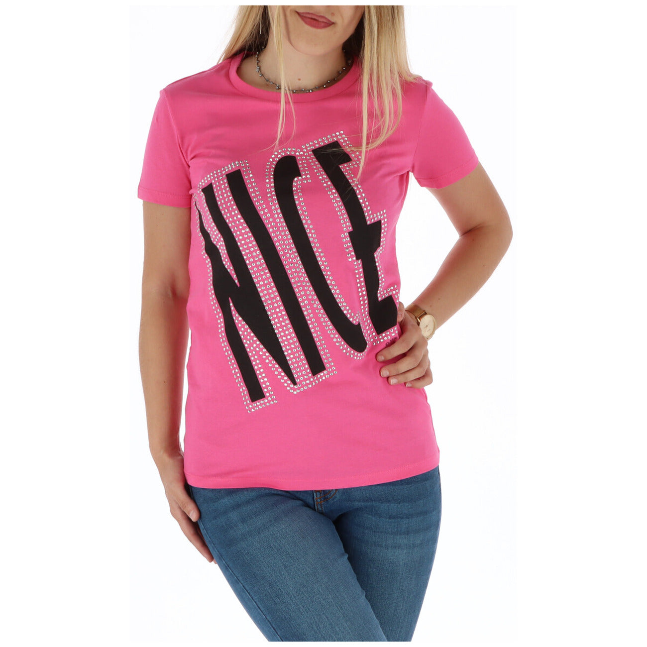 Guess T-shirt Dames Roze #301103