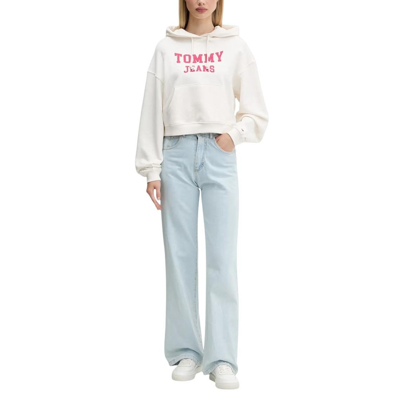 Tommy Hilfiger Jeans Sweatshirt Damen Weiß #2439060