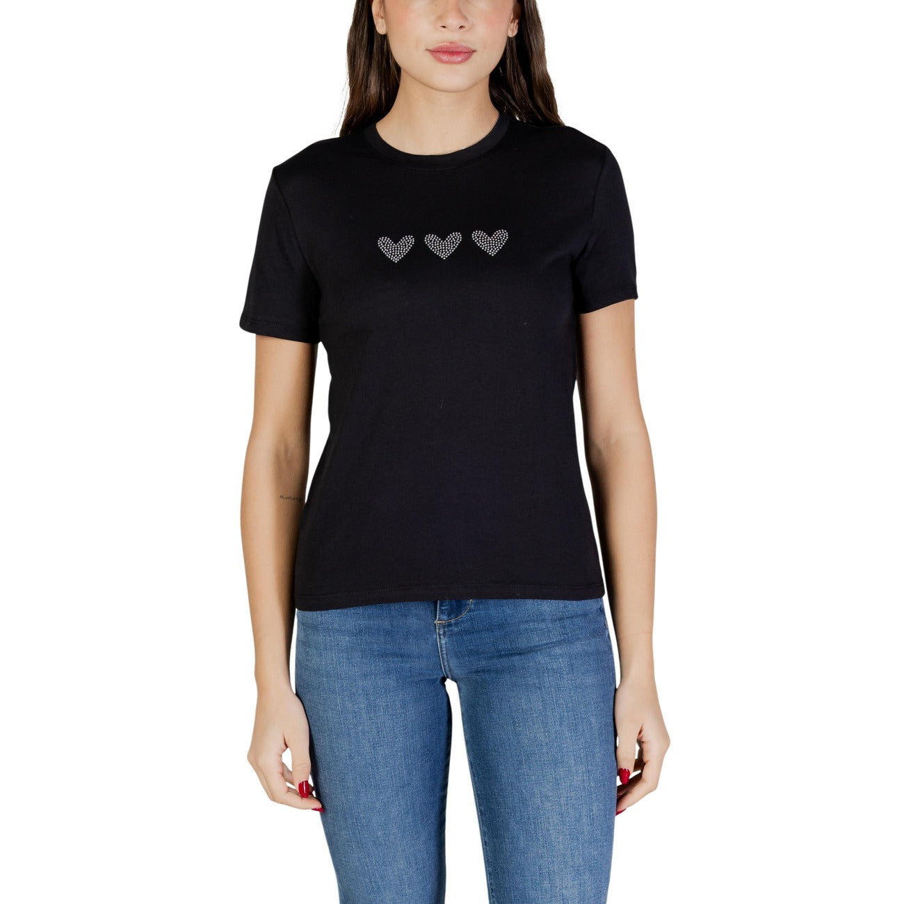 Only T-Shirt Damen Schwarz #2450619