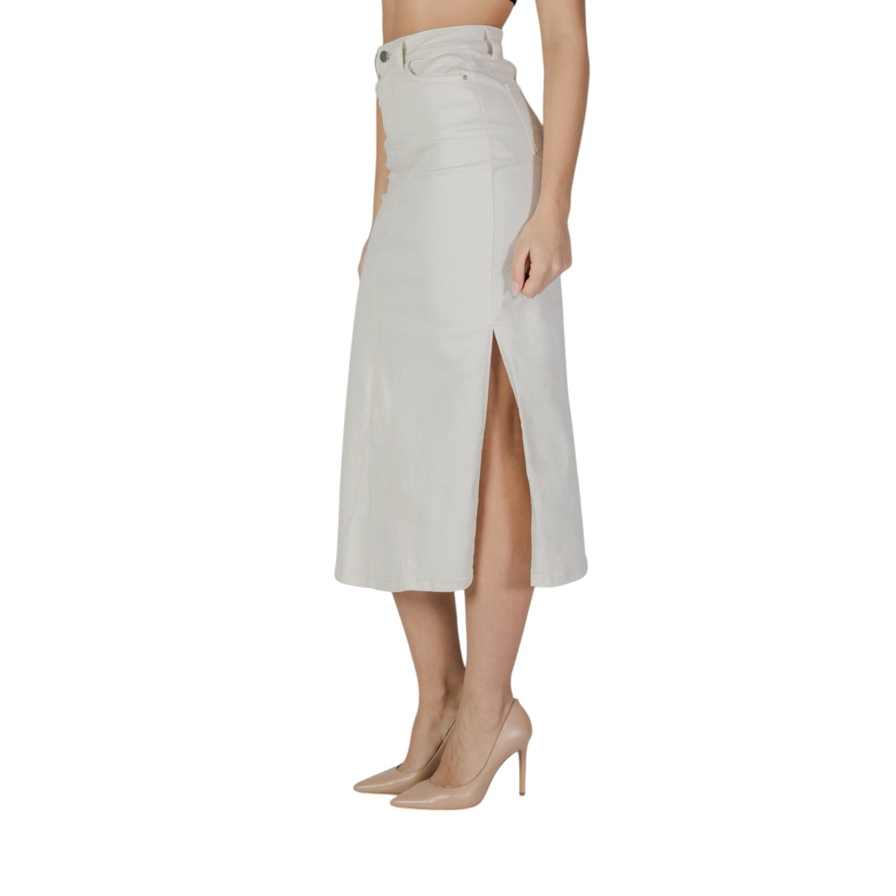 Vila Clothes Rok Dames Beige #2409667