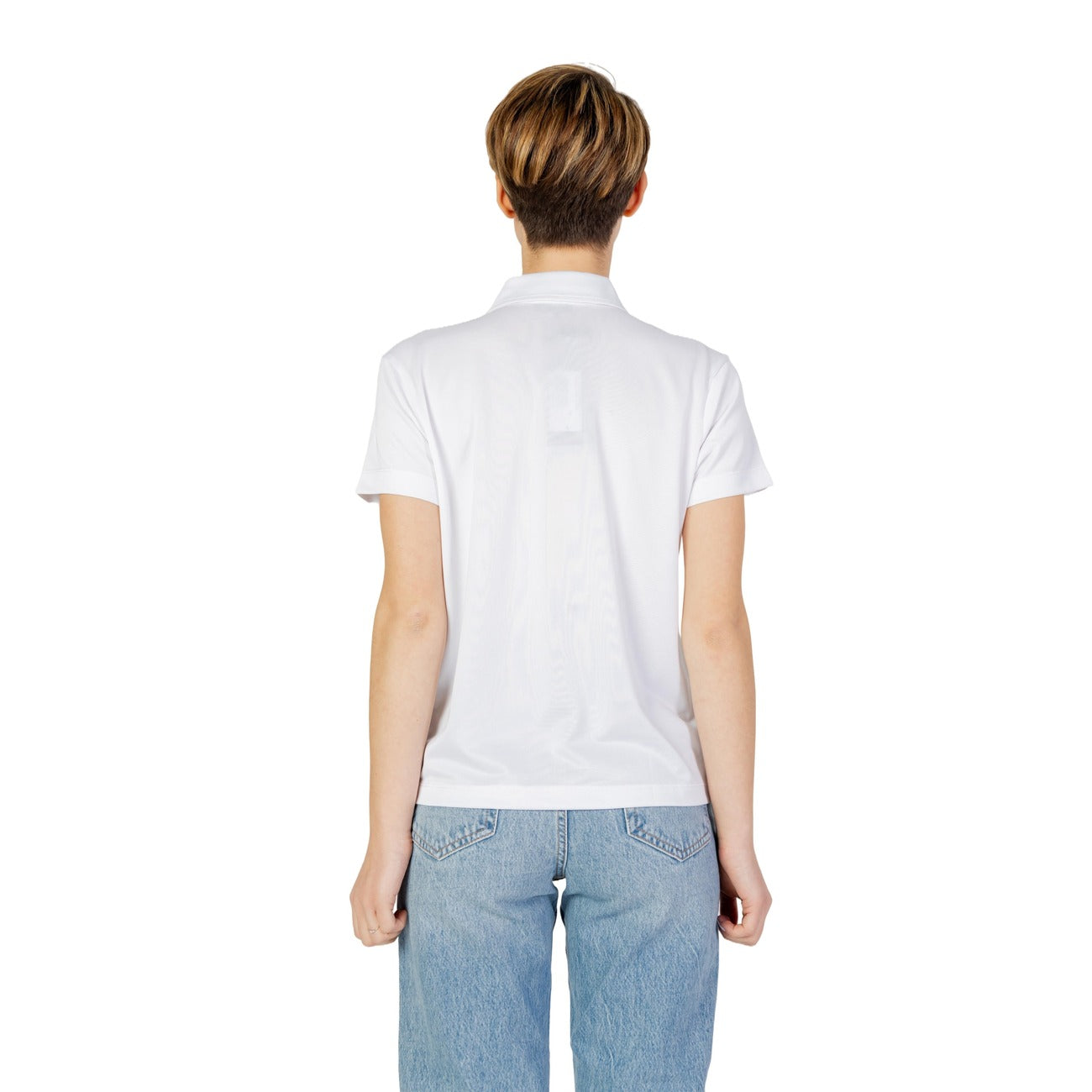Blauer Polo Top Dames