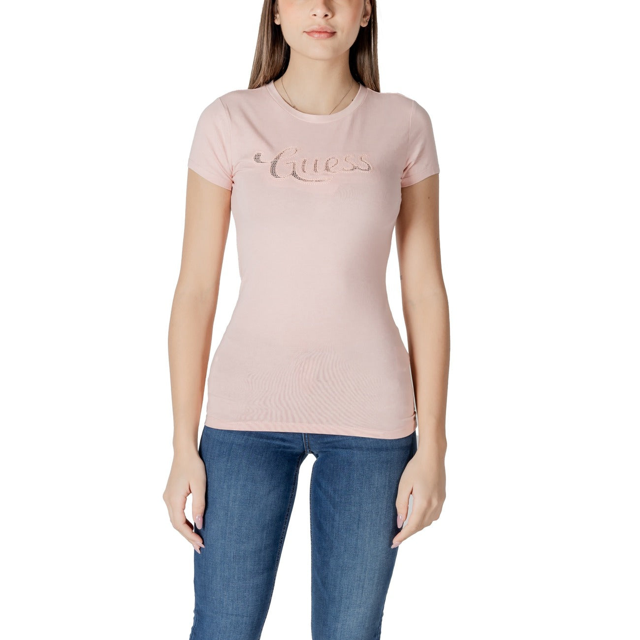 Guess T-shirt Dames Beige #2413652
