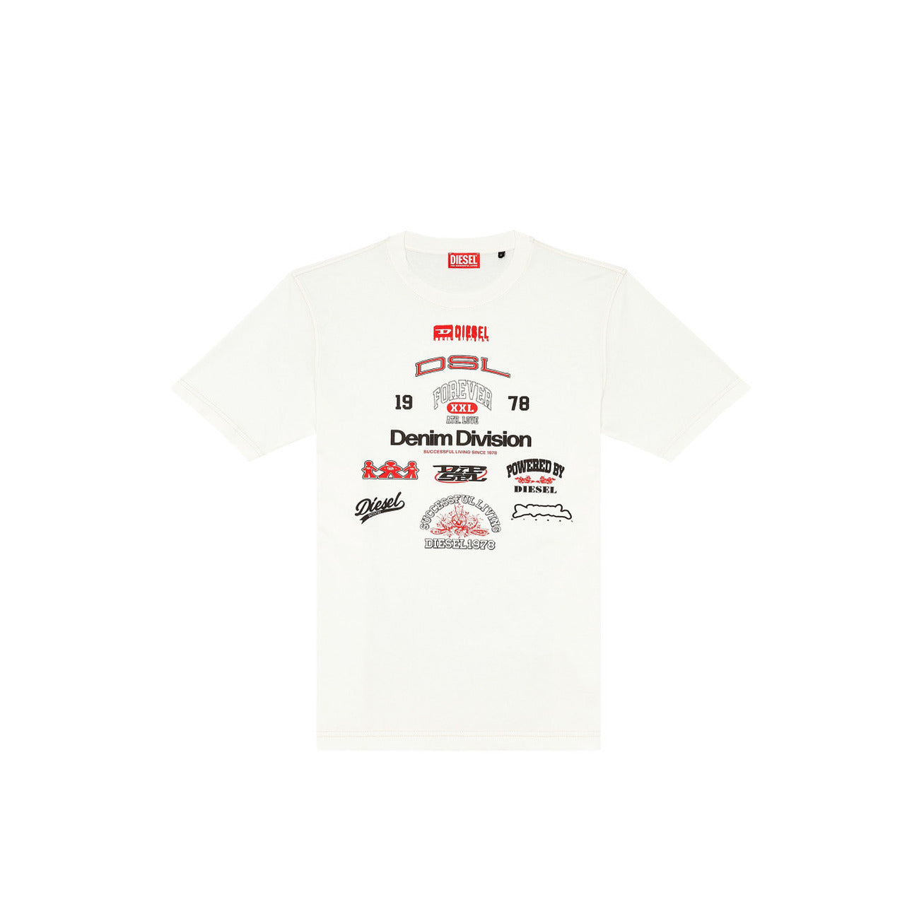 Diesel T-Shirt Herren Weiß