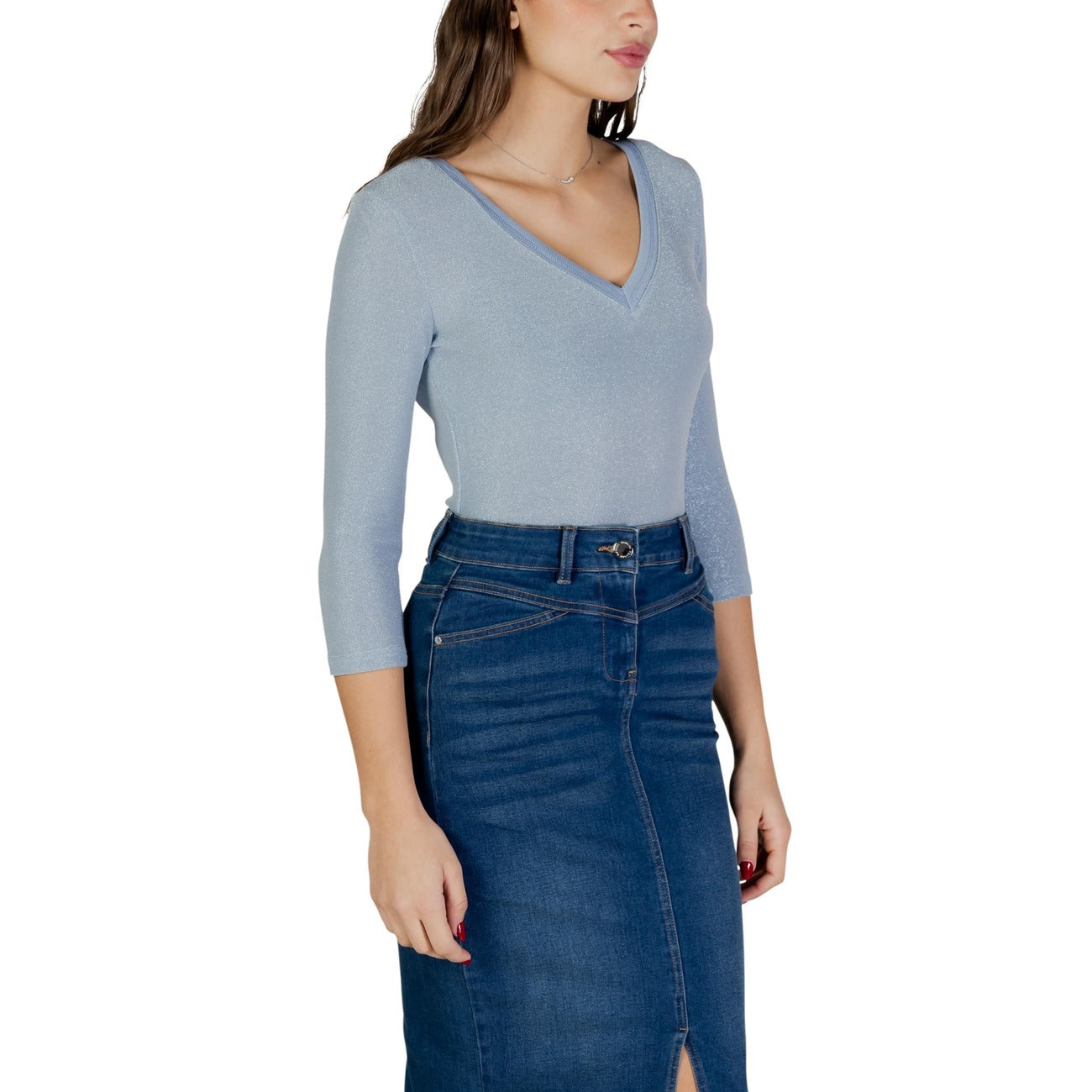 Morgan De Toi T-shirt Women Light Blue