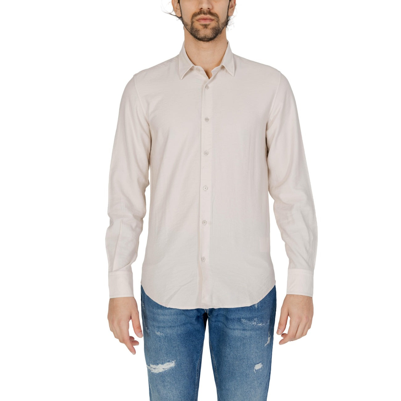 Antony Morato Shirt Heren Beige #2463259
