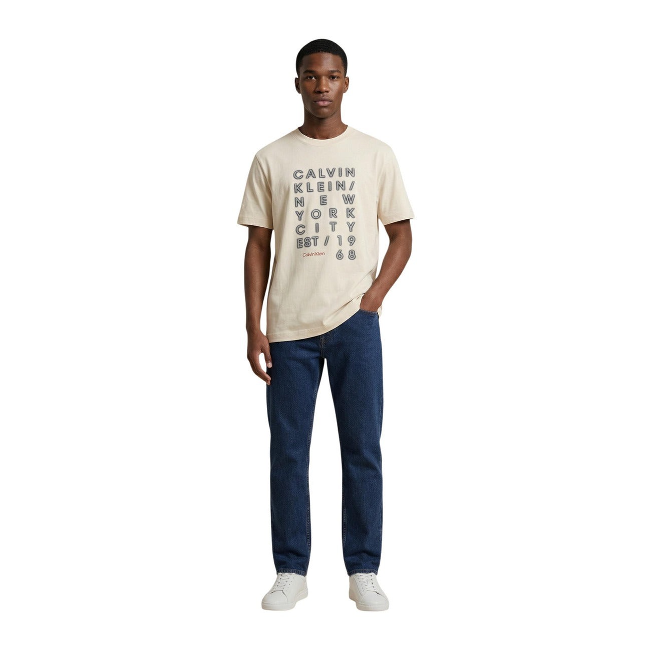 Calvin Klein Jeans T-shirt Men Beige
