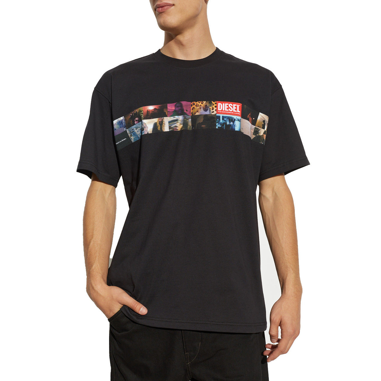 Diesel T-Shirt Herren Schwarz
