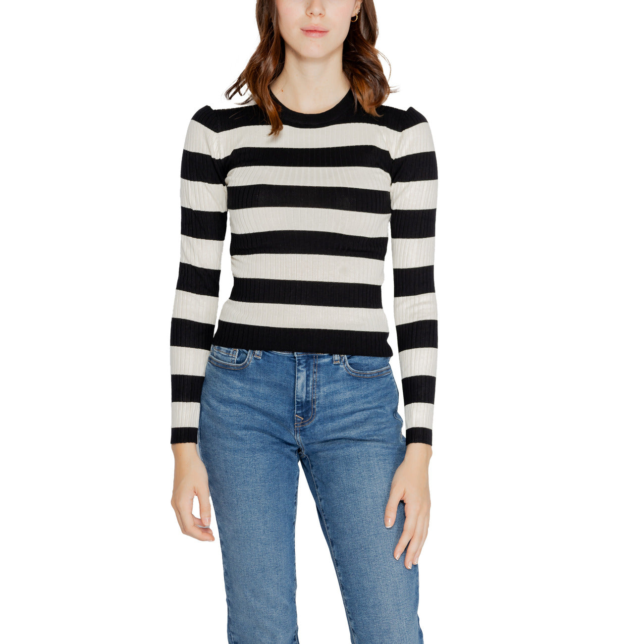 Jacqueline De Yong Breimode Dames Zwart #2329977