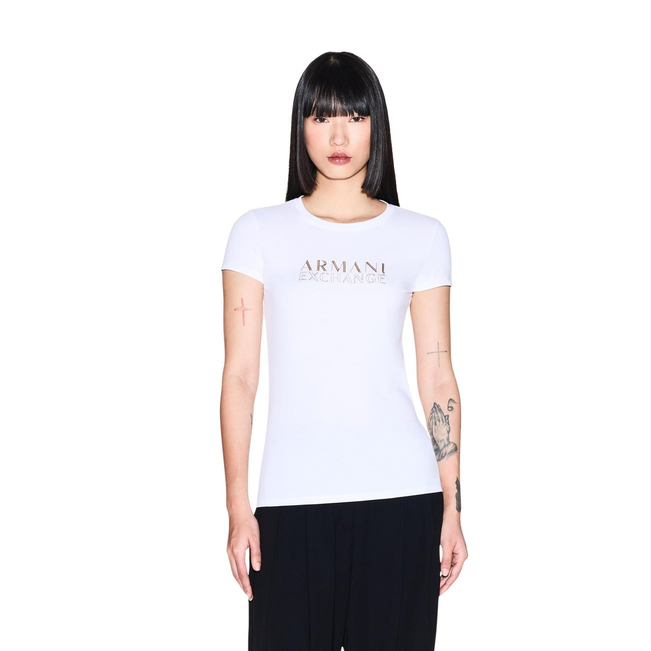 Armani Exchange T-Shirt Damen Weiß #2453816