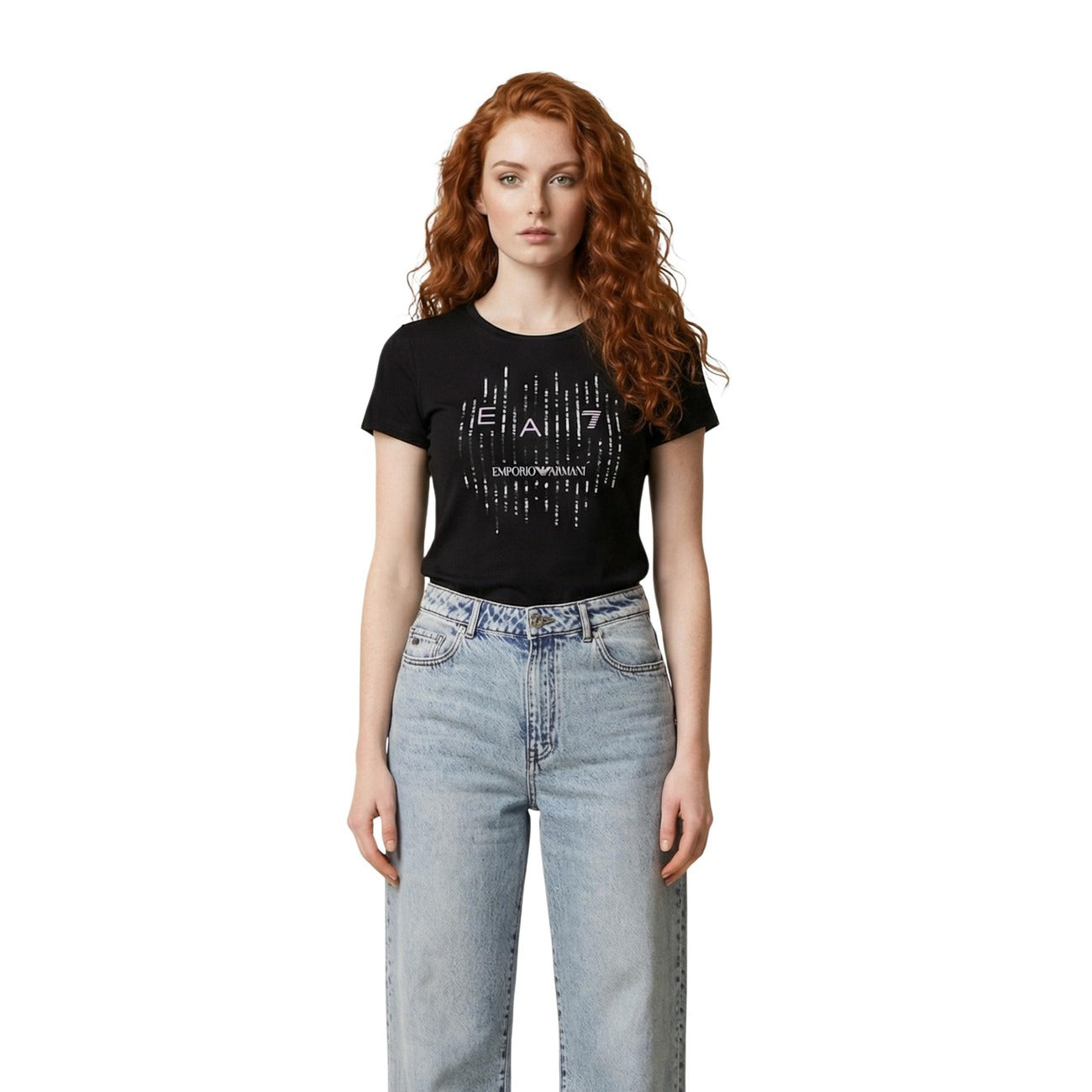 Ea7 T-Shirt Damen Schwarz Schwarz #2456207