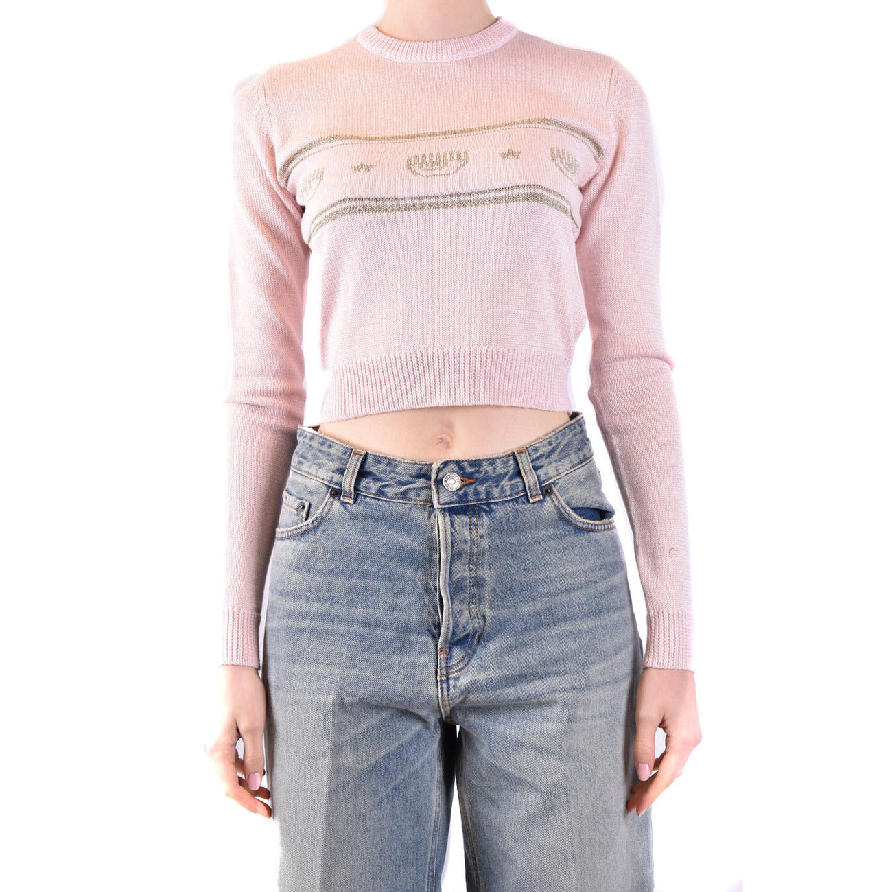 Chiara Ferragni Strickmode Damen Rosa