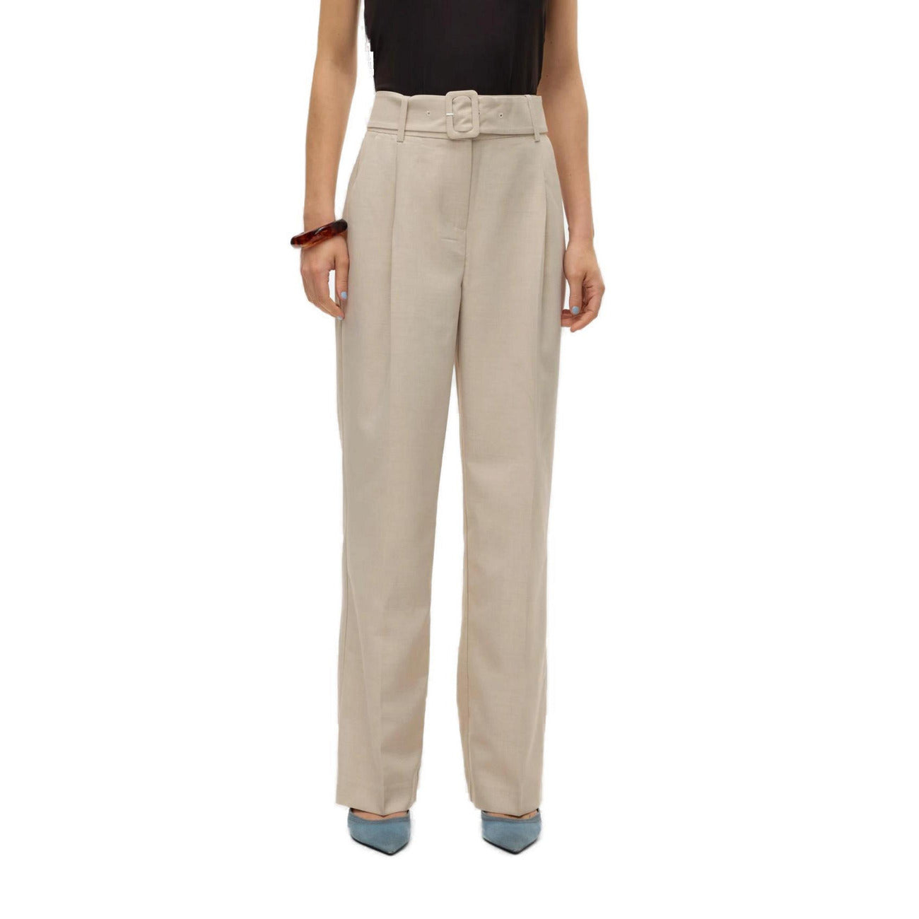 Vero Moda Broek Dames Beige