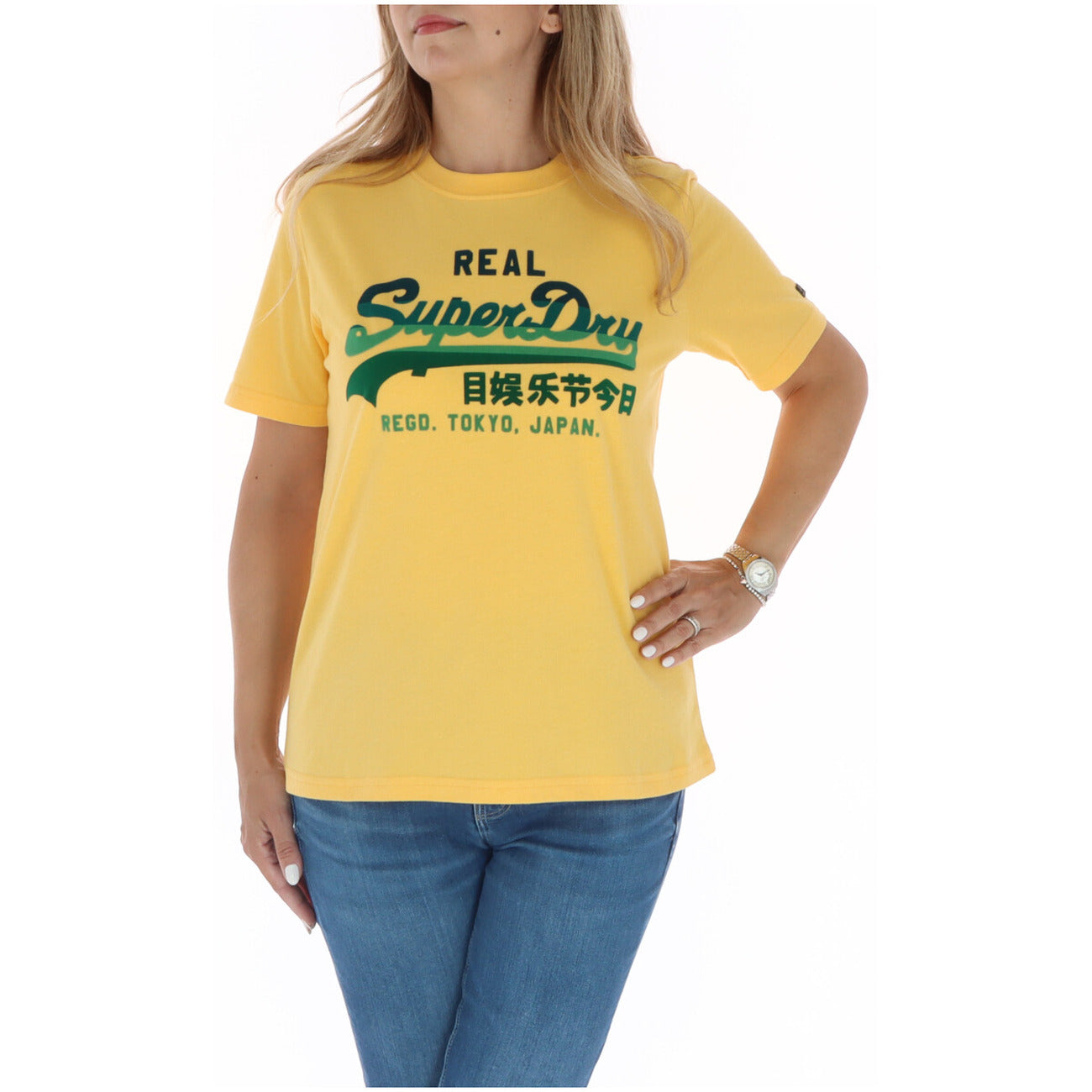 Superdry T-shirt Dames Geel