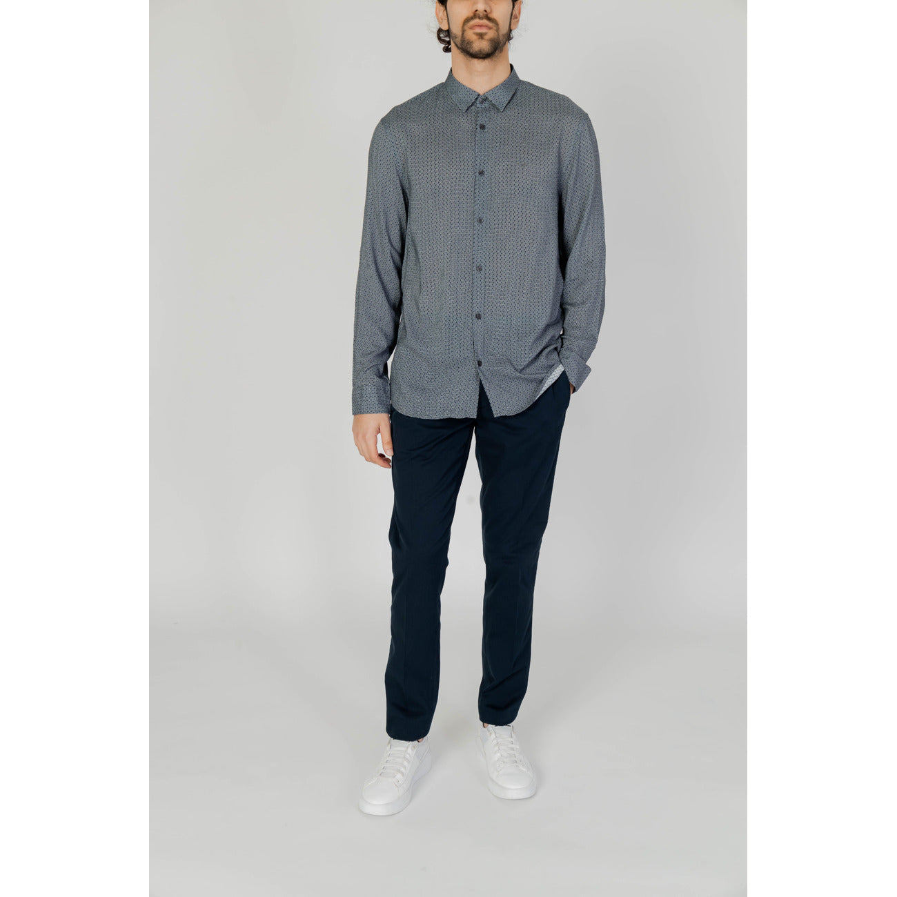 Armani Exchange Shirt Heren Grijs #2210151
