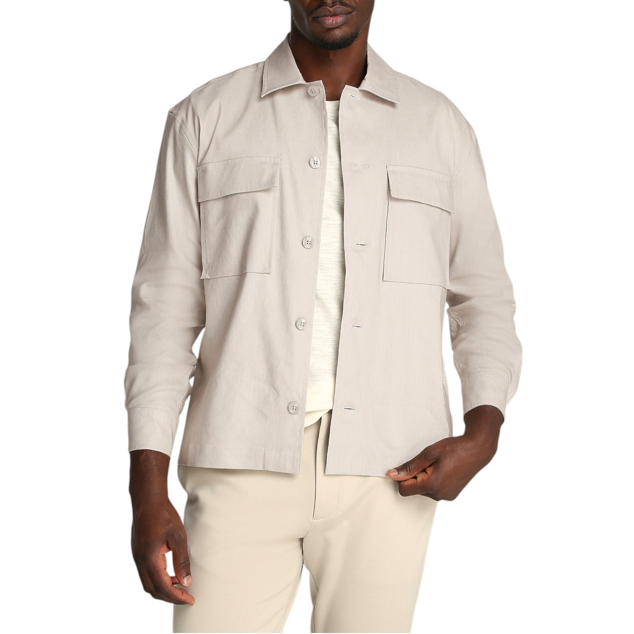 Calvin Klein Shirt Heren Beige