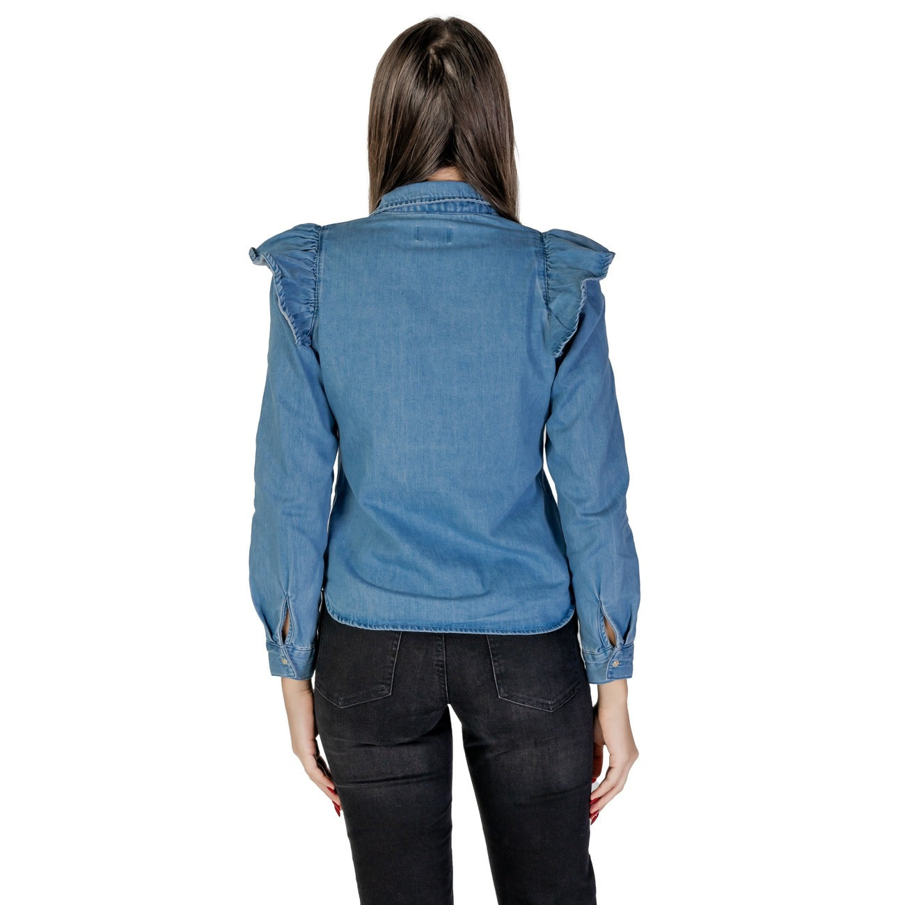 Only Shirt Dames Blauw #2380276