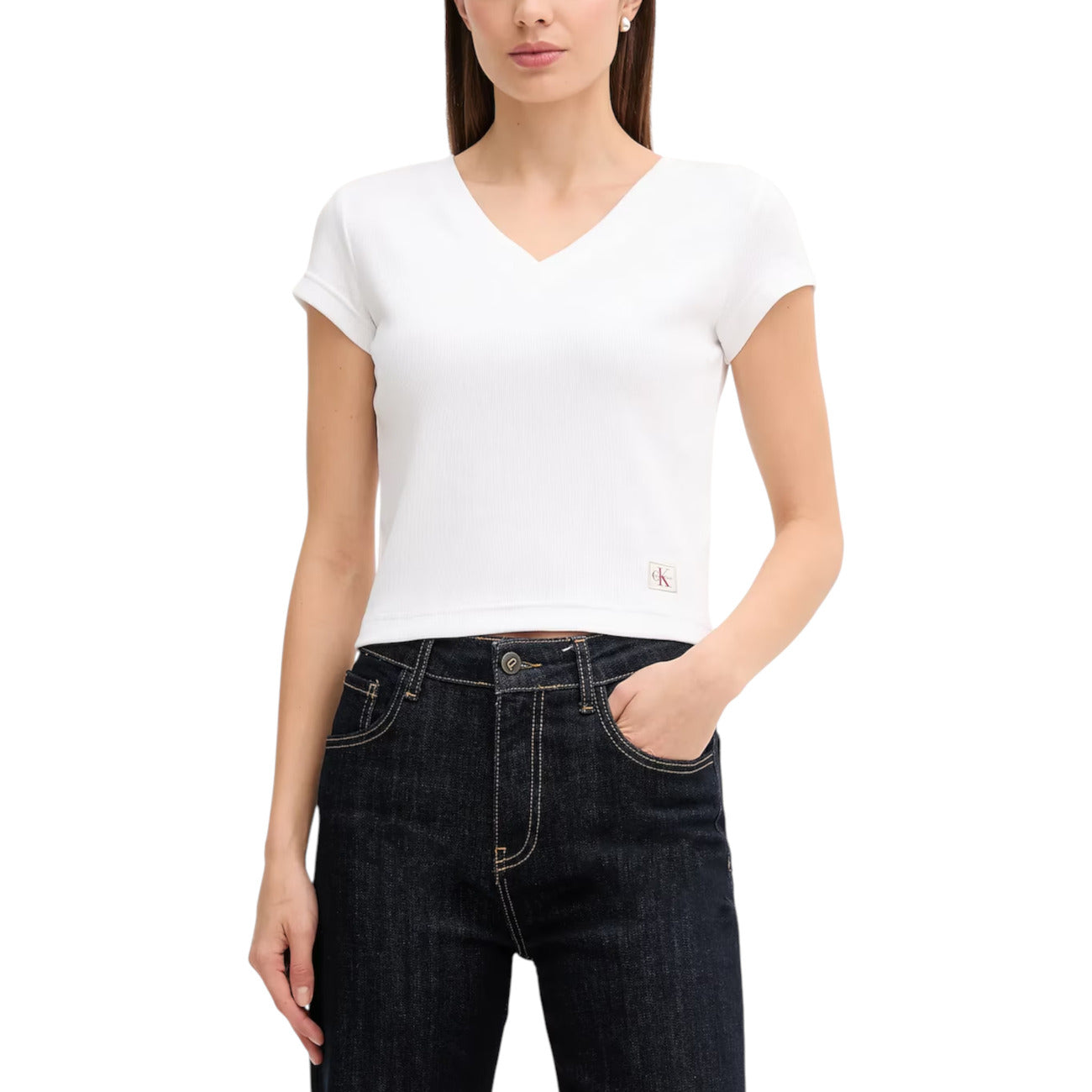 Calvin Klein Jeans T-shirt Dames Zwart #2426604