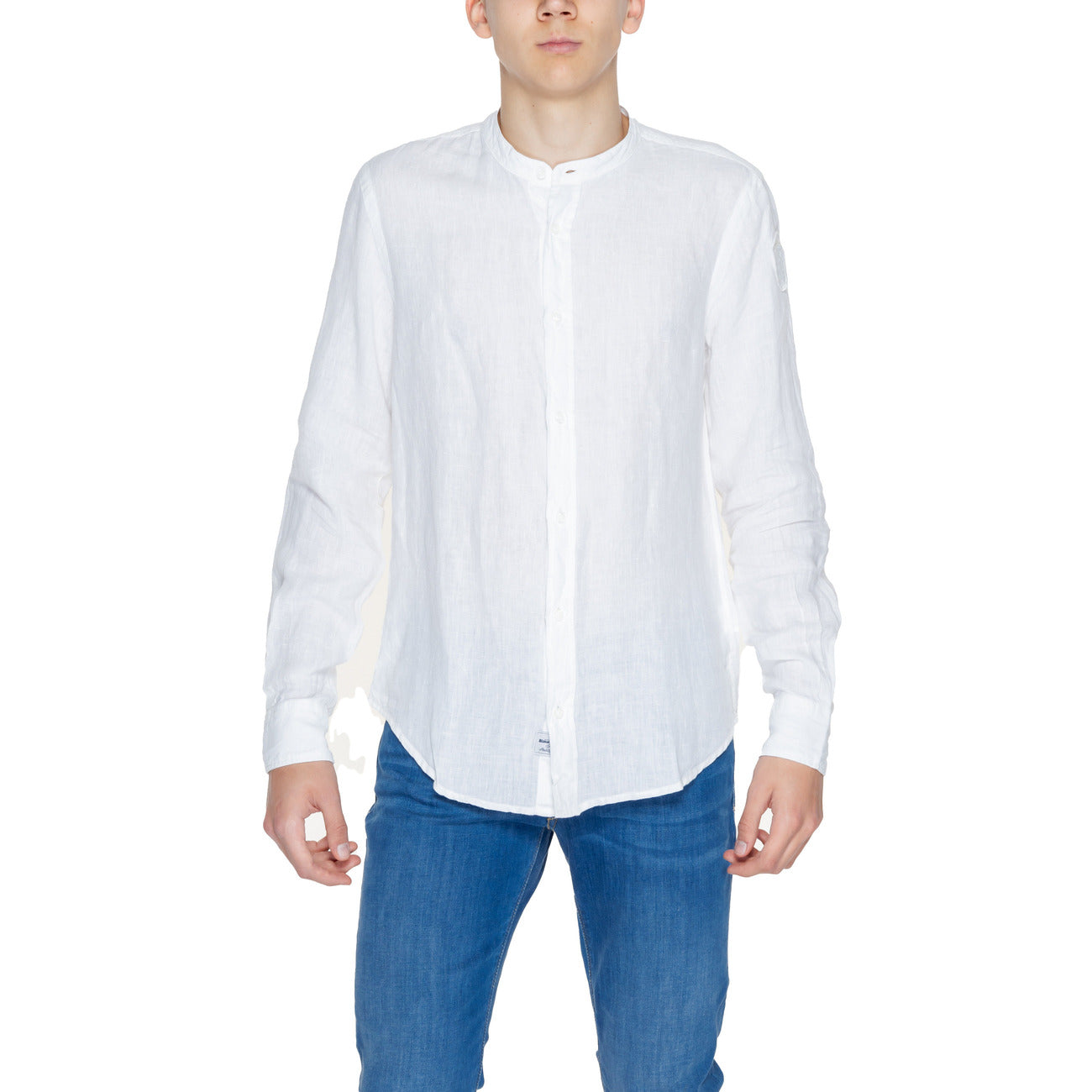 Blauer Shirt Herren