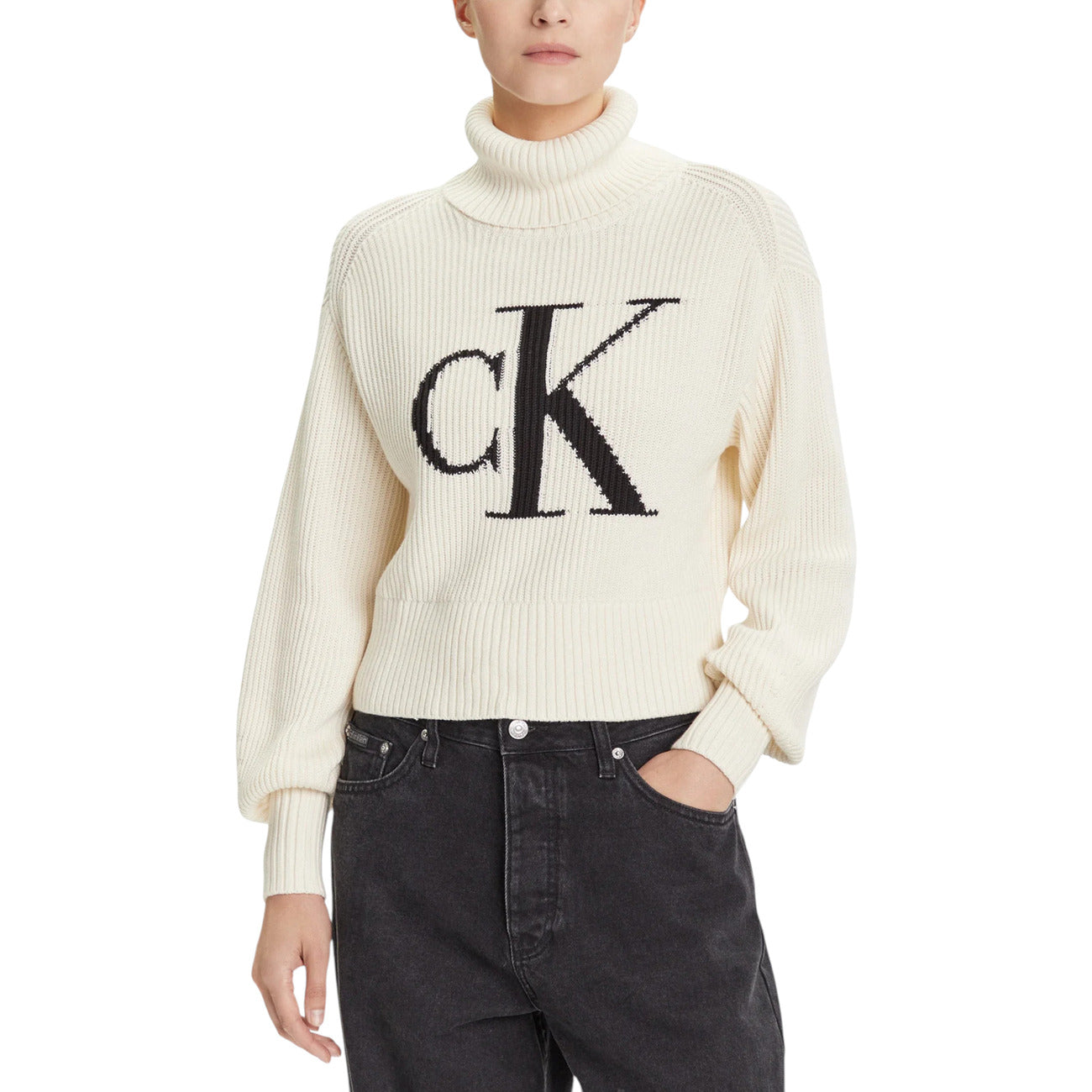 Calvin Klein Jeans Strickmode Damen Weiß