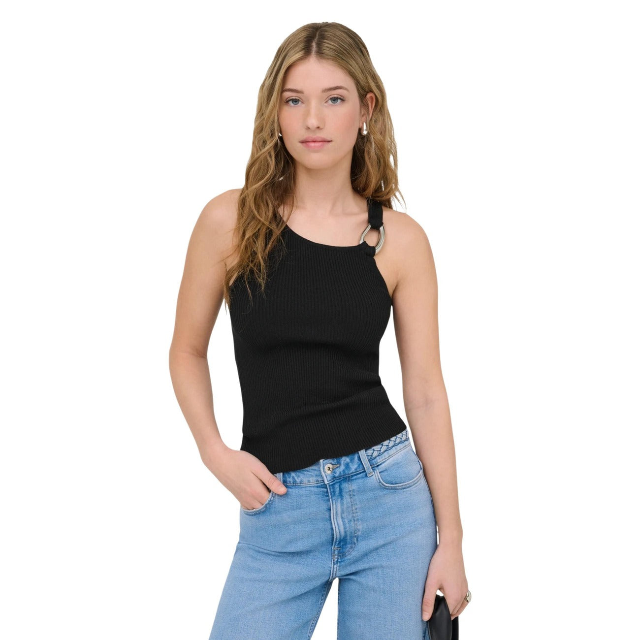 Only Top Damen Schwarz