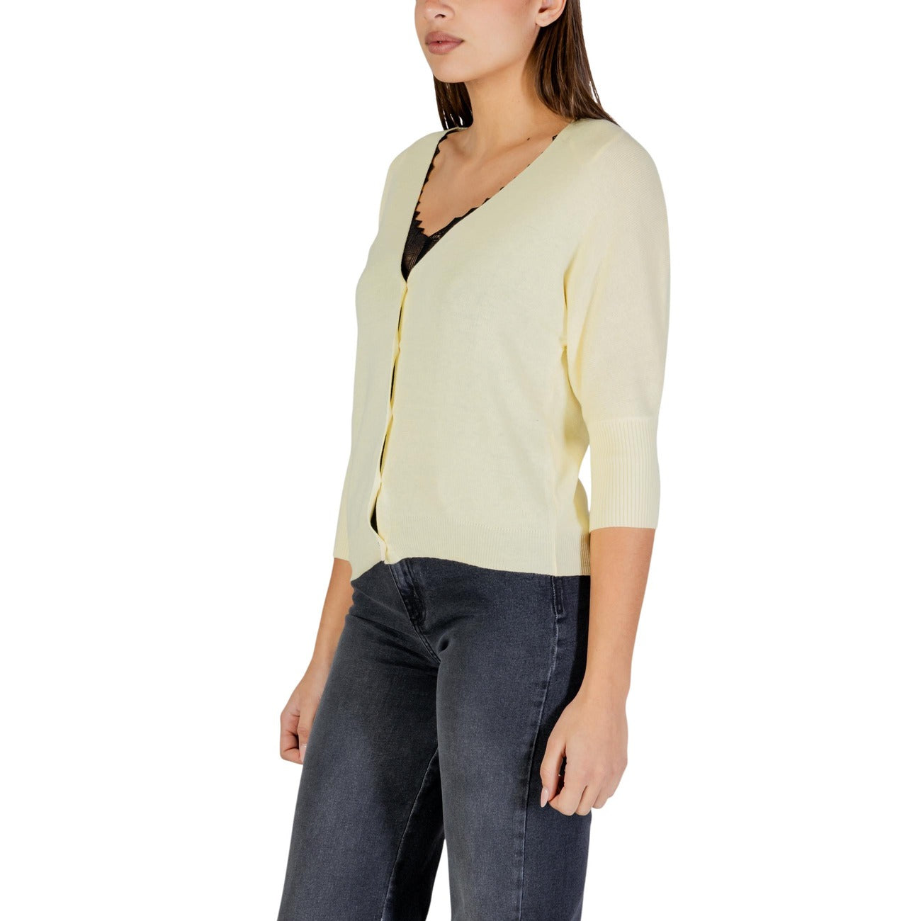 Morgan De Toi Cardigan Women Yellow