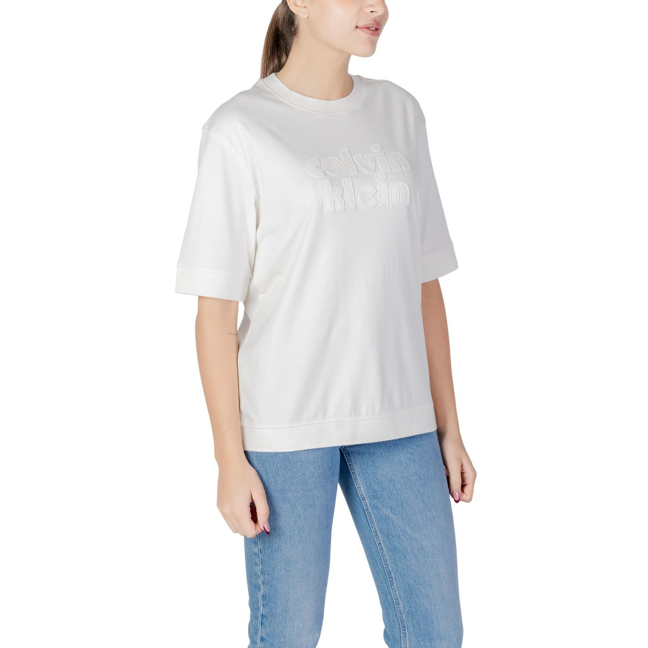Calvin Klein Jeans T-shirt Dames Wit #2445548
