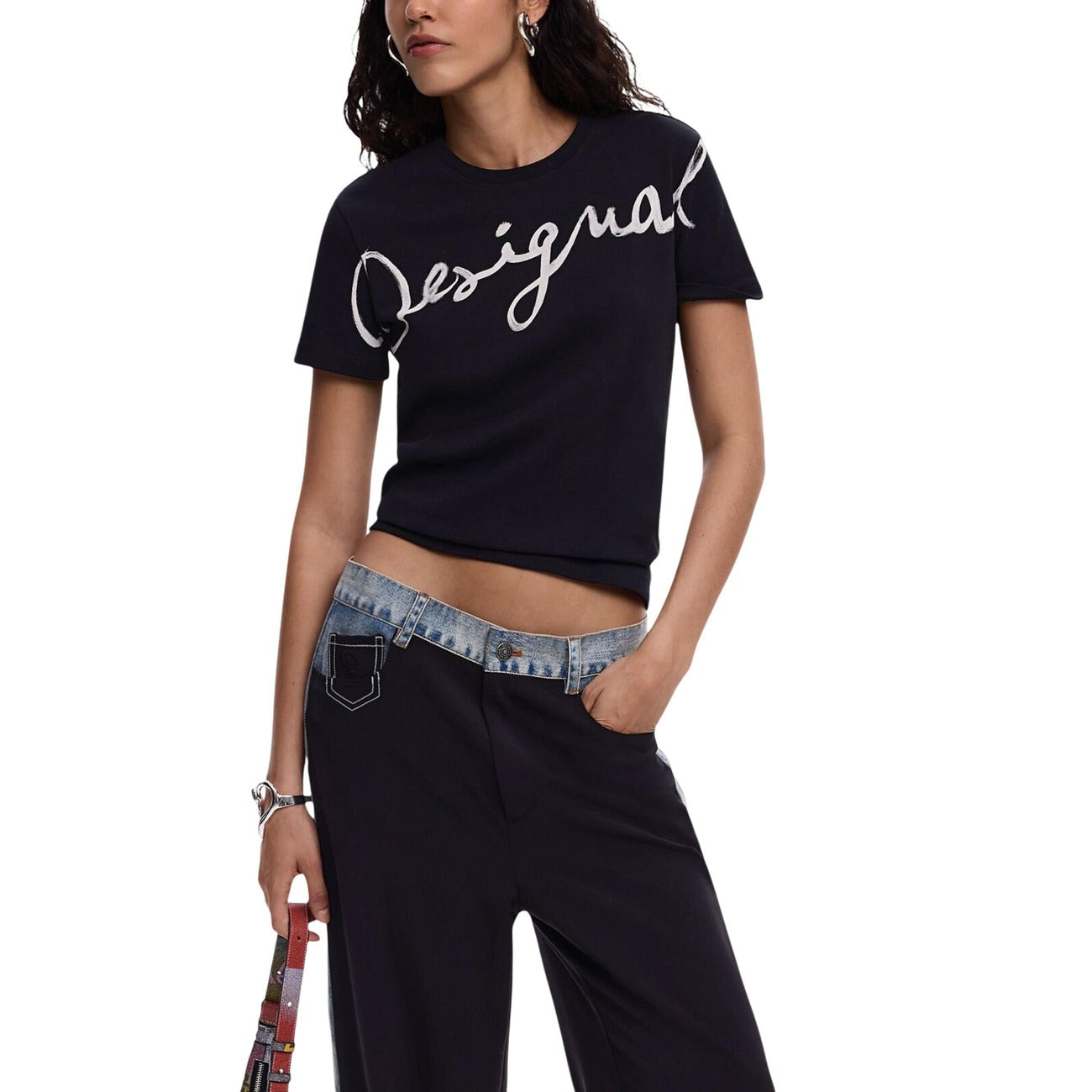 Desigual T-shirt Dames Zwart #2451093