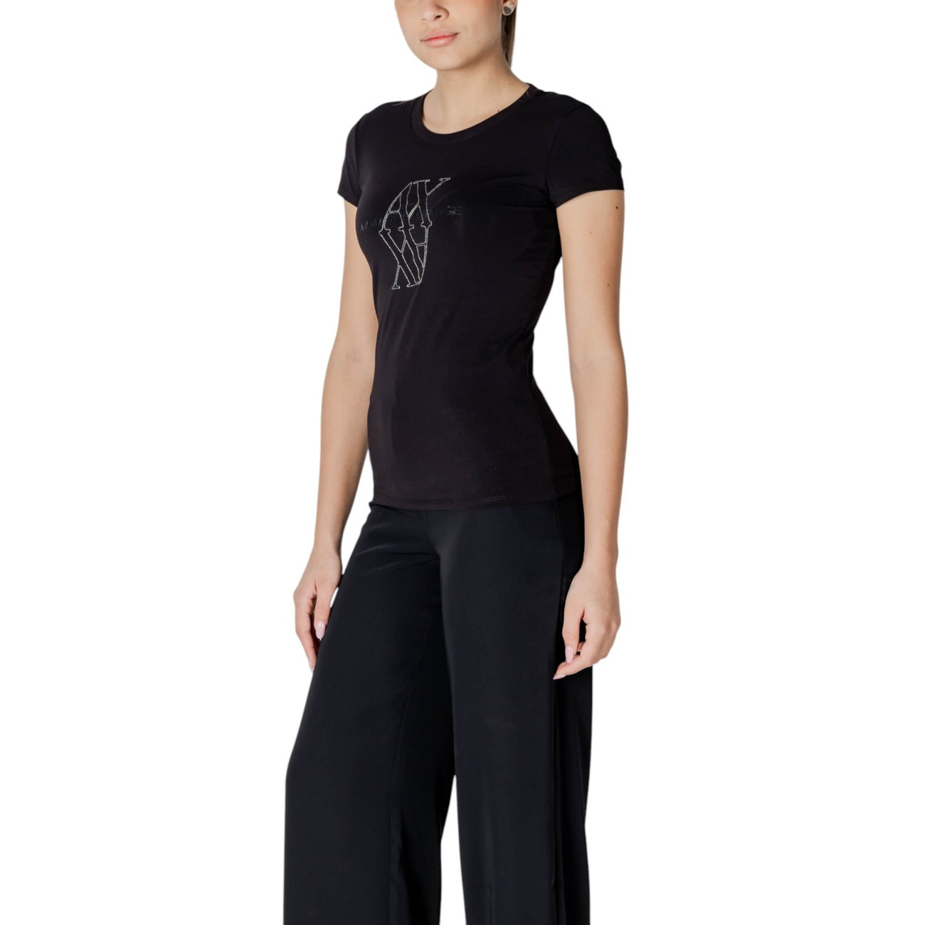 Armani Exchange T-Shirt Damen Schwarz #2412646