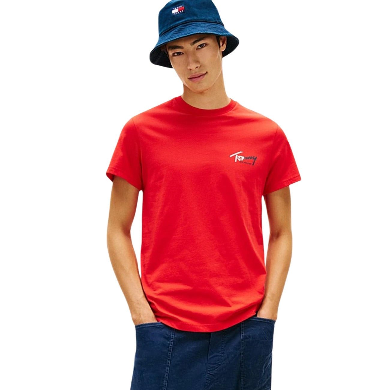 Tommy Hilfiger Jeans T-Shirt Herren Türkis #2458755