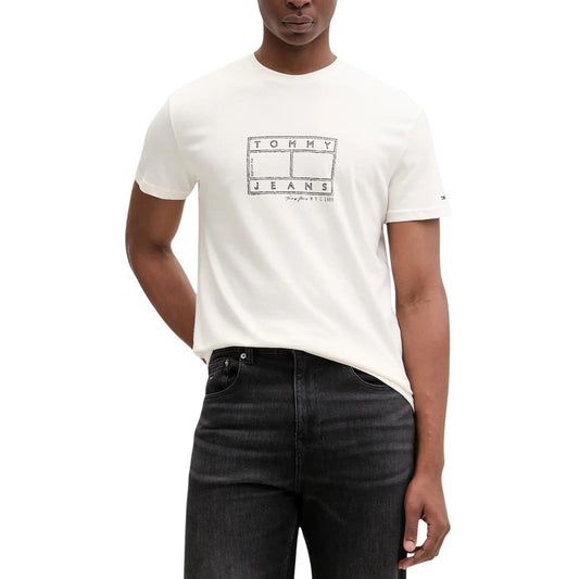 Tommy Hilfiger Jeans T-Shirt Herren Weiß #2470600
