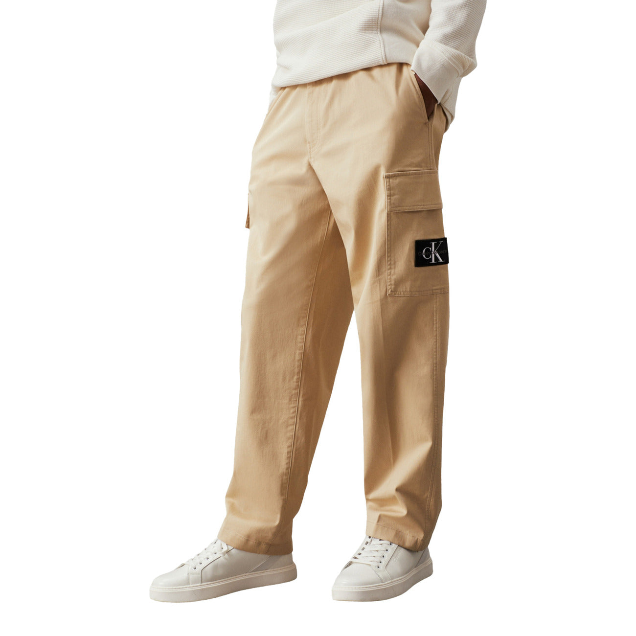 Calvin Klein Broek Heren Beige