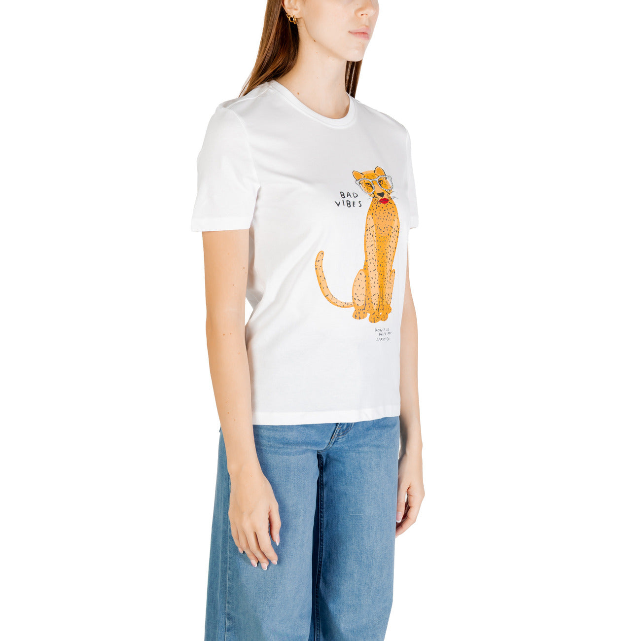 Only T-shirt Dames Wit #2425893