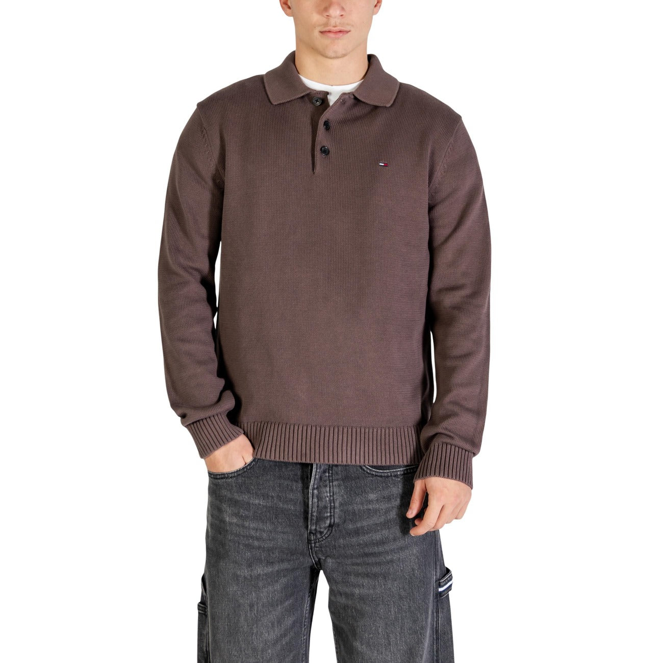 Tommy Hilfiger Jeans Breimode Heren Bruin