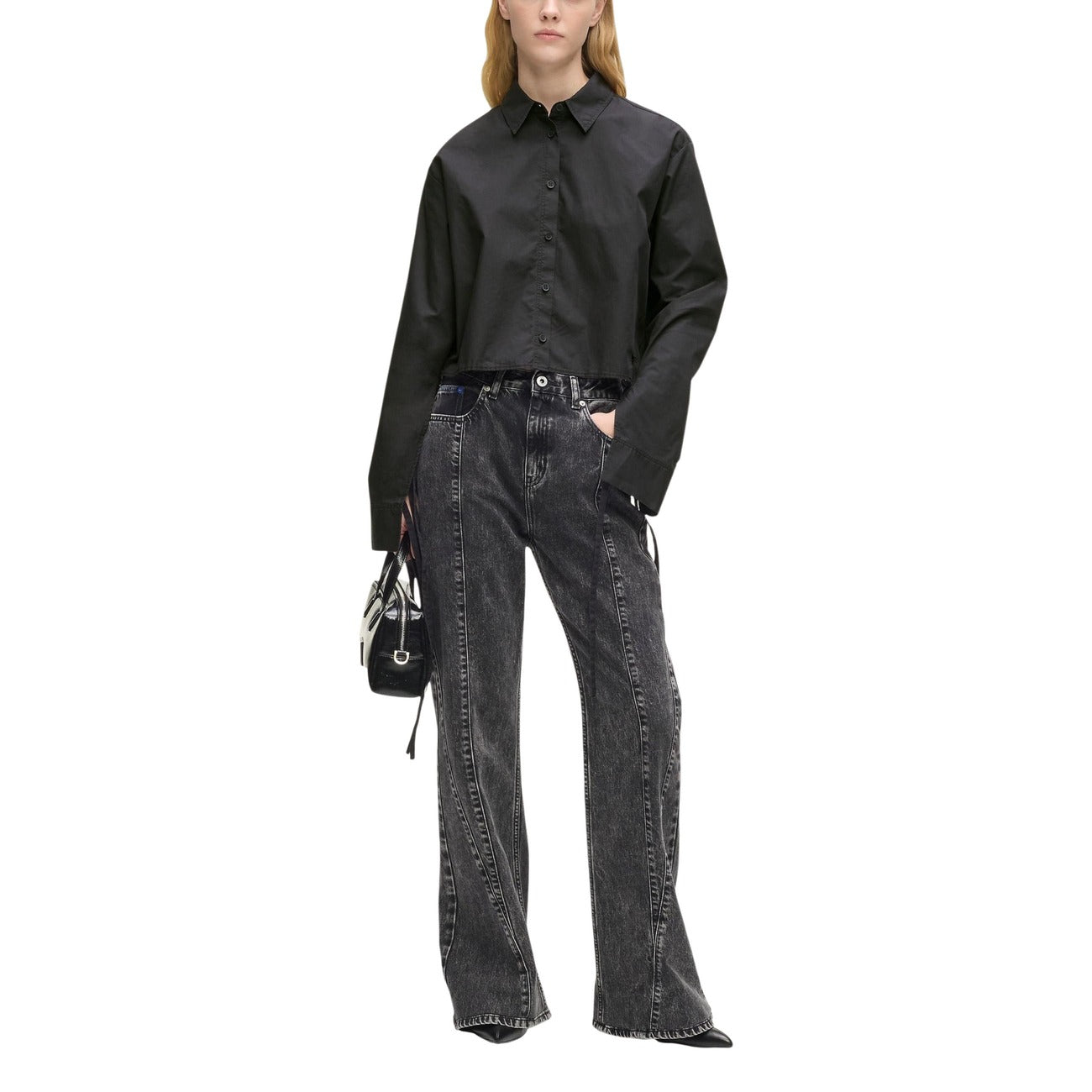 Karl Lagerfeld Jeans Shirt Damen Schwarz