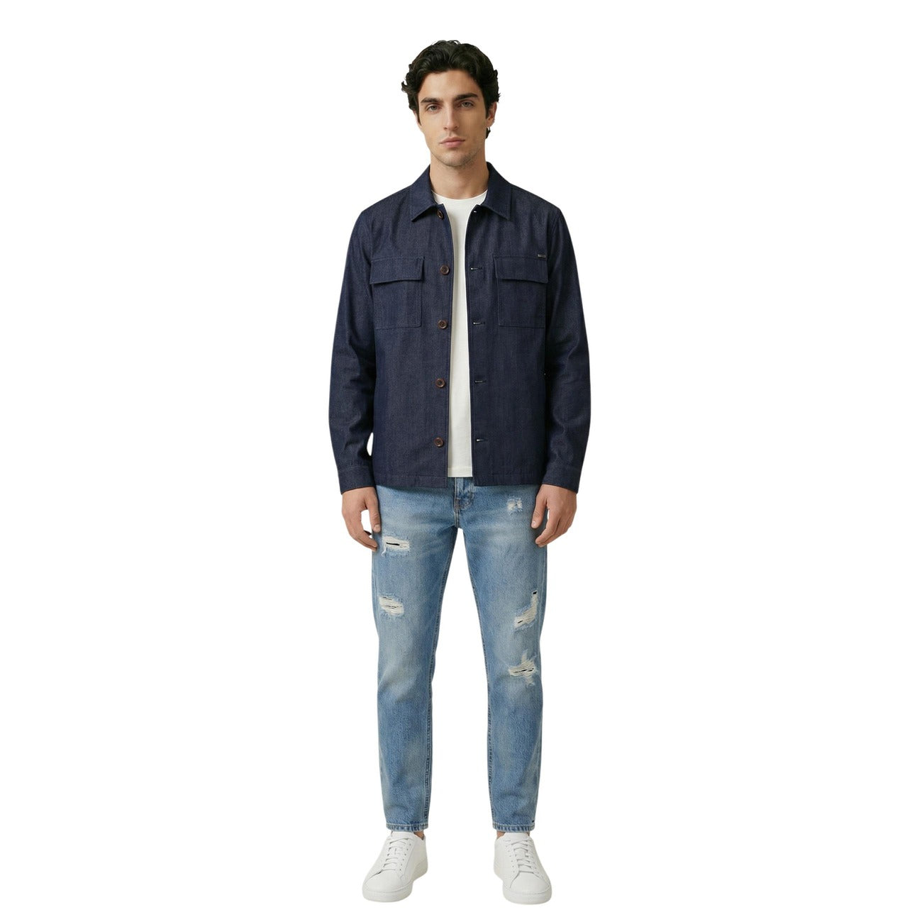 Gianni Lupo Shirt Herren Blau