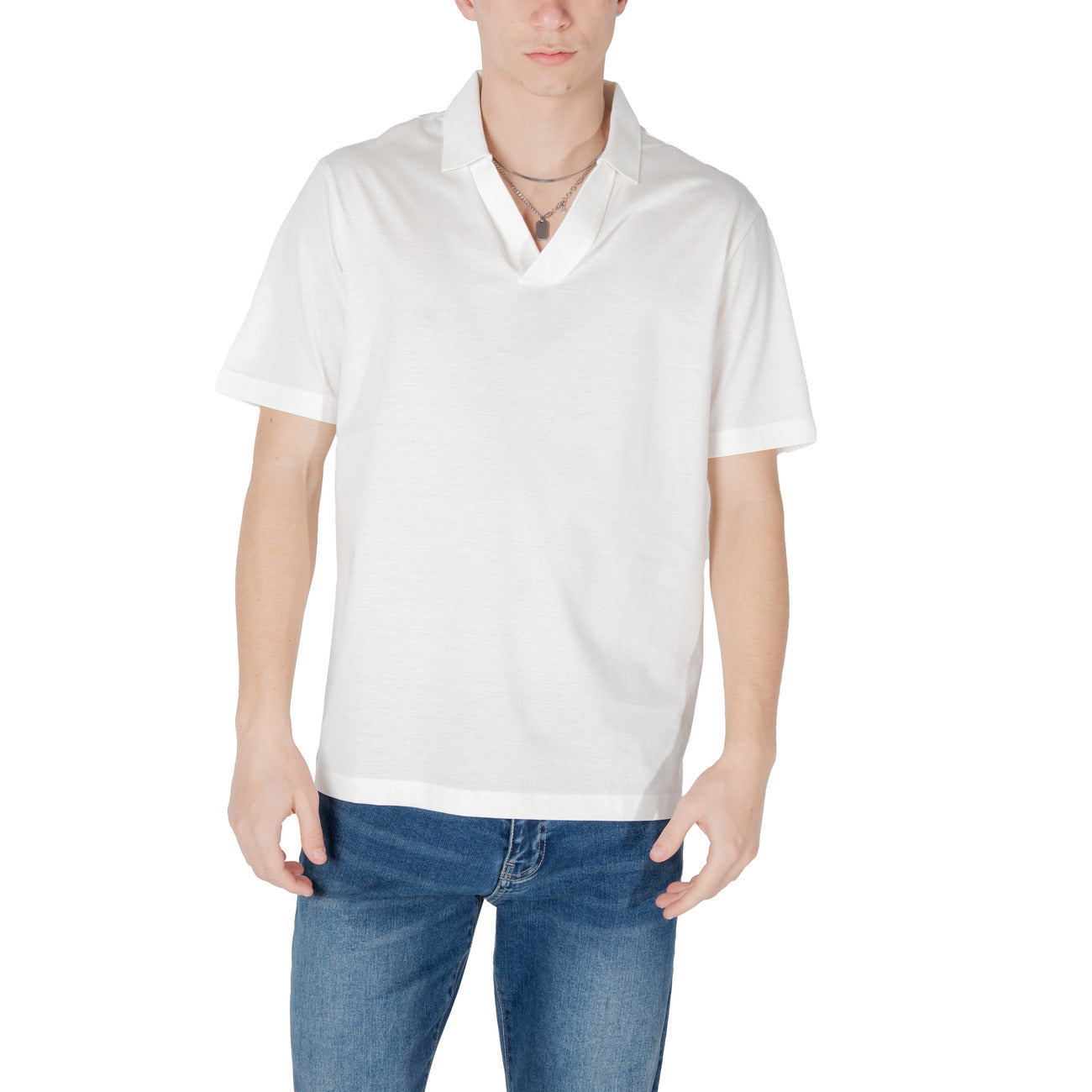 Armani Exchange Polo Top Heren Wit
