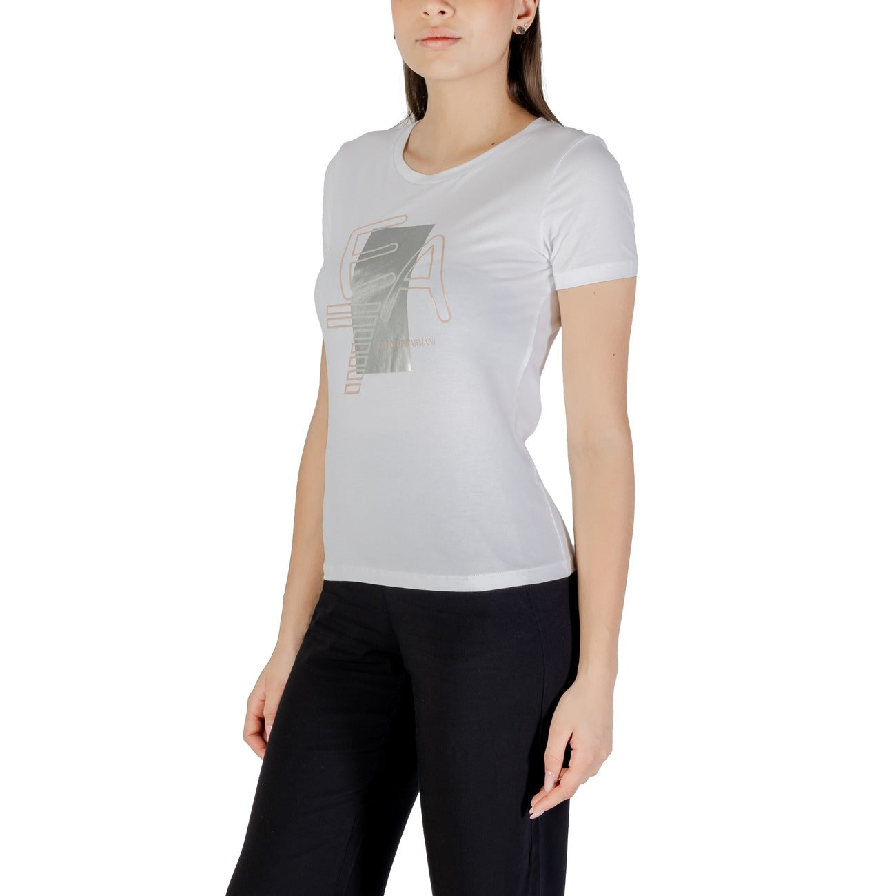 Ea7 T-shirt Dames Wit #2421815