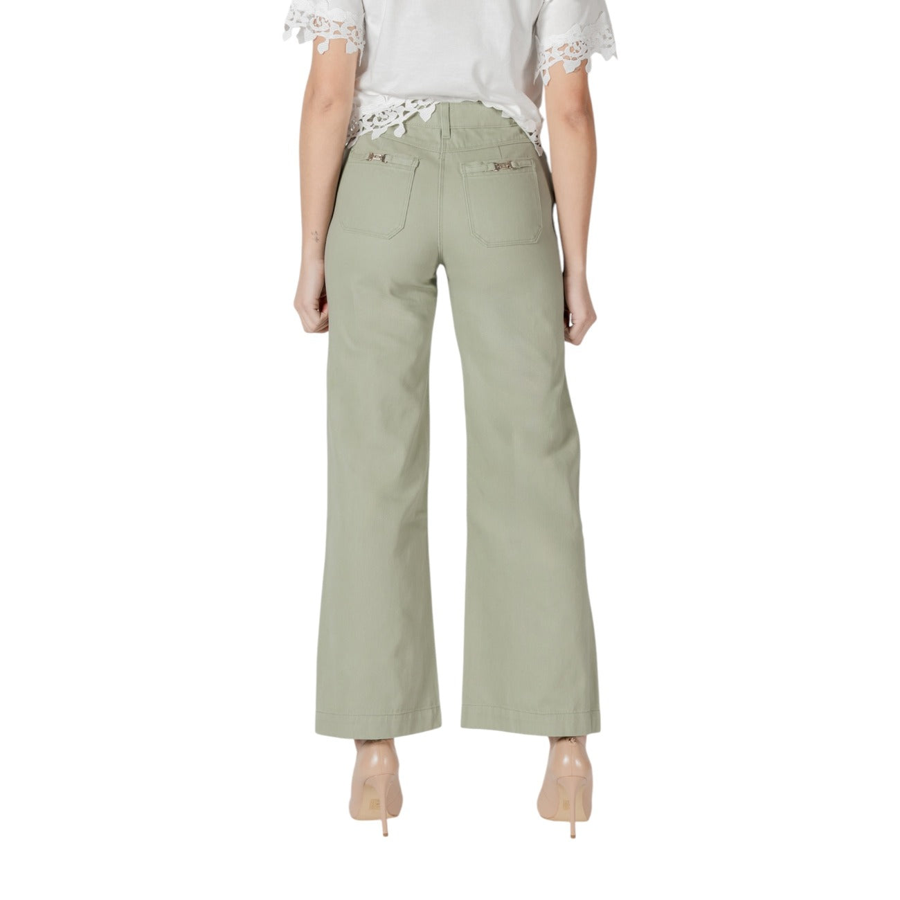 Morgan De Toi Broek Dames Groen #2415790
