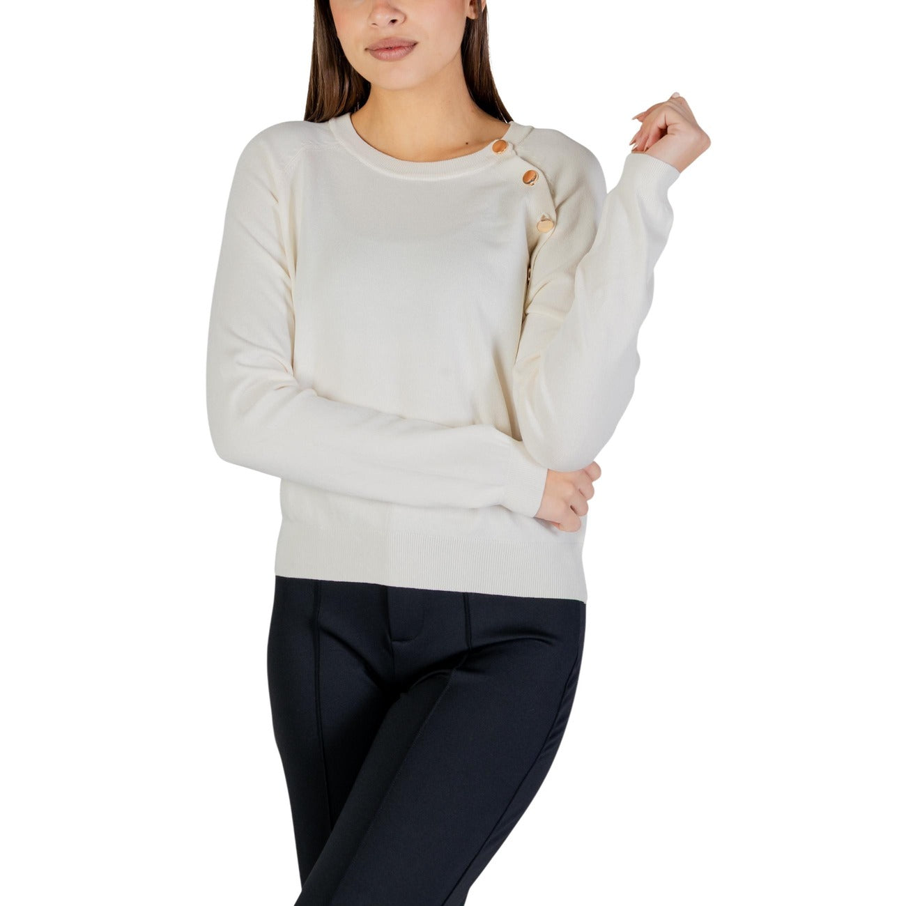 Morgan De Toi Strickmode Damen Weiß Weiß #2448910