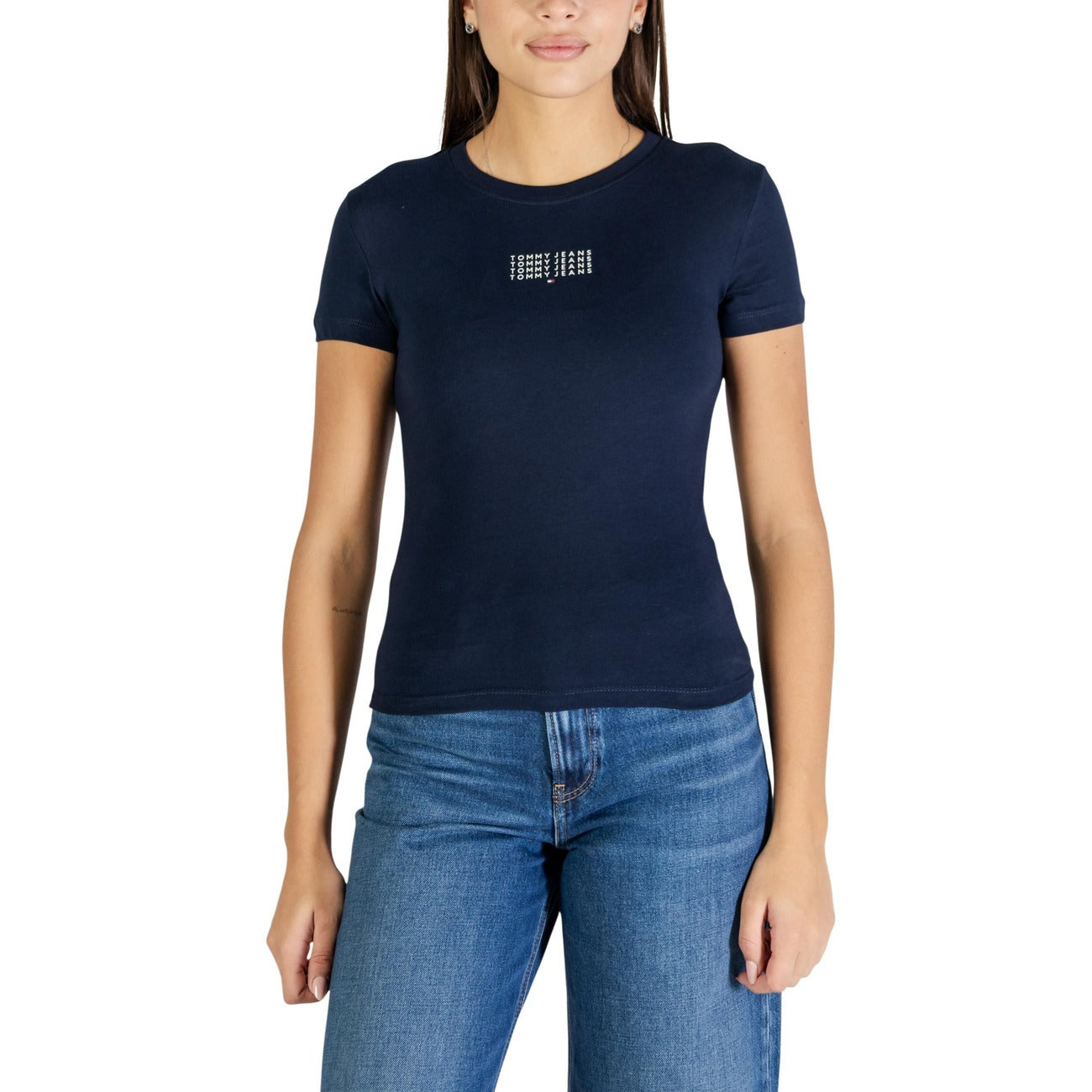 Tommy Hilfiger Jeans T-shirt Dames Blauw #2447918