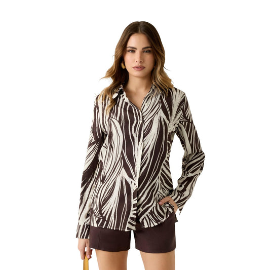 Guess Shirt Dames Bruin