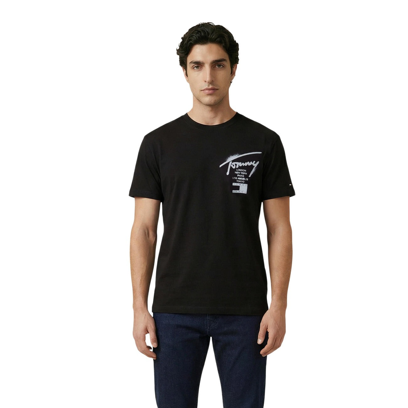 Tommy Hilfiger Jeans T-Shirt Herren Weiß Weiß