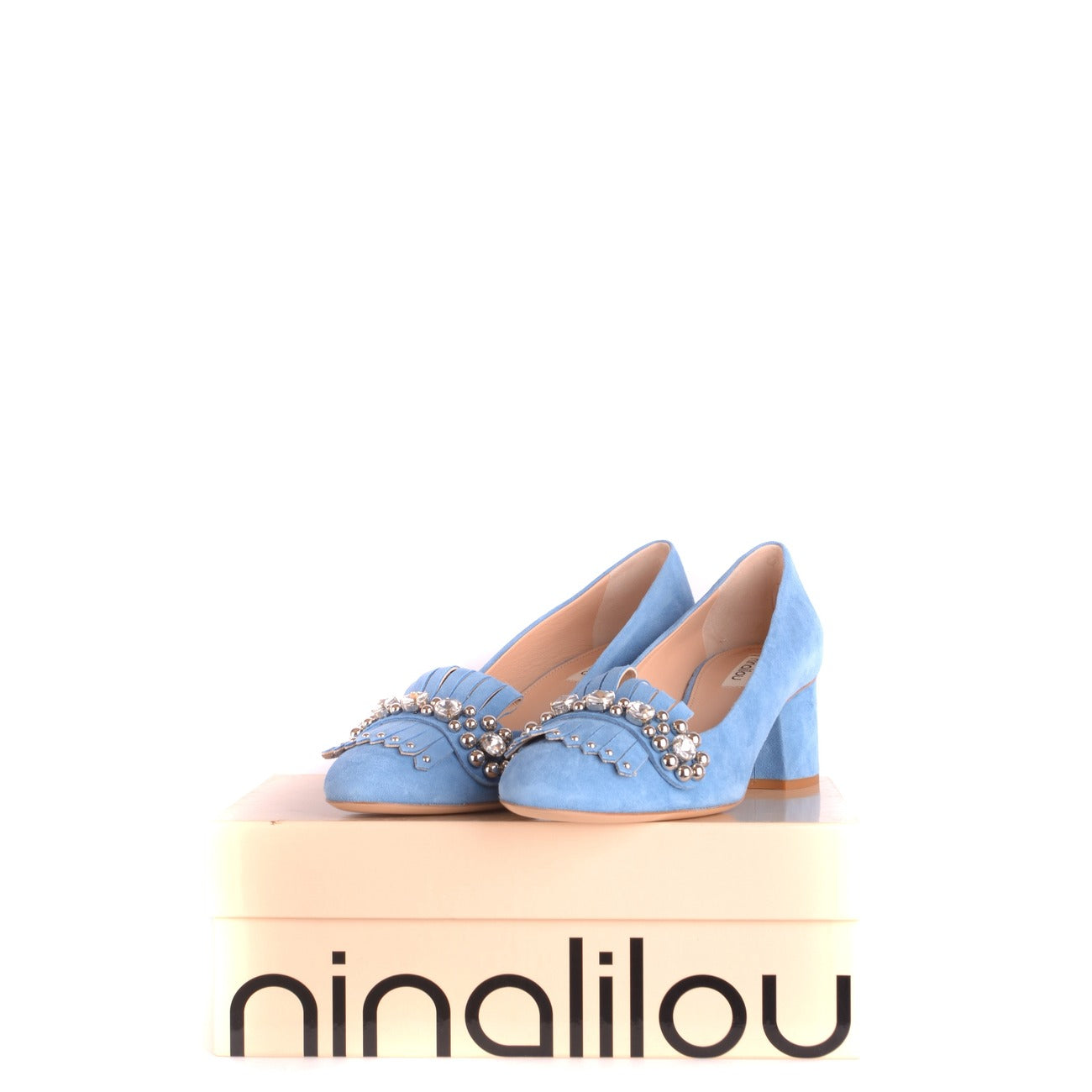 Ninalilou Women Pumps Shoes Lichtblauw