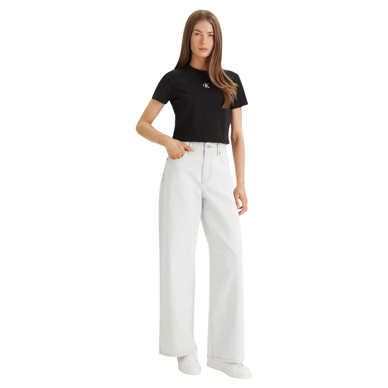 Calvin Klein Jeans T-shirt Dames Zwart #2457373