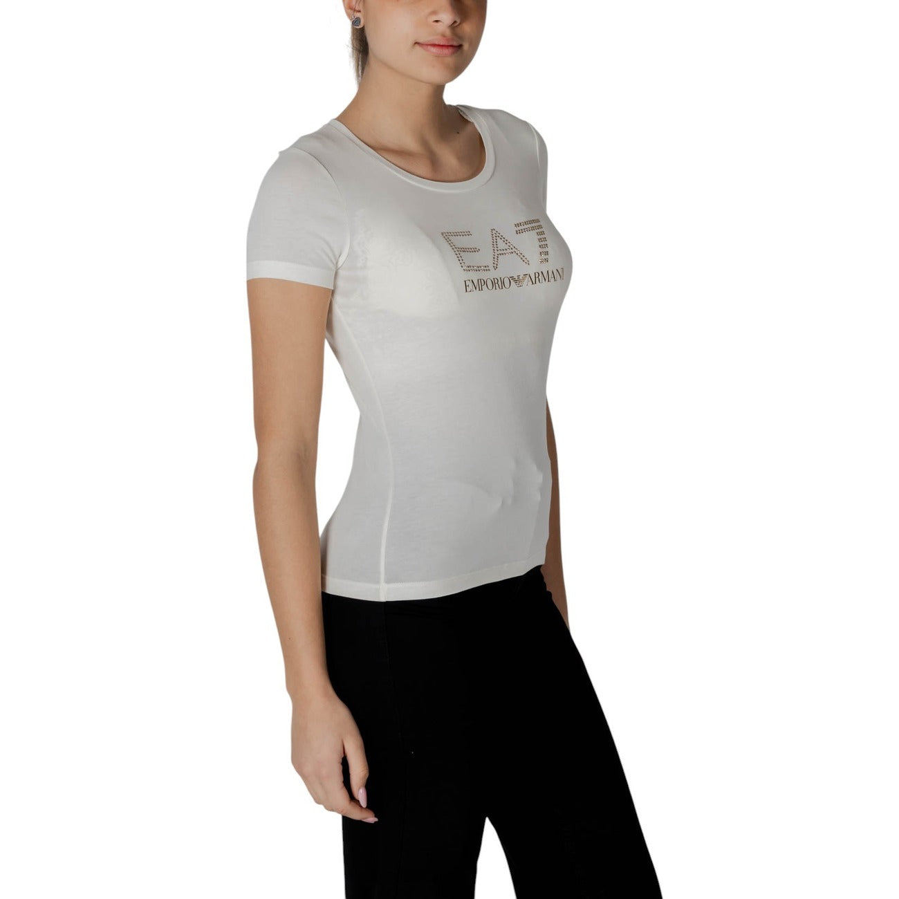 Ea7 T-shirt Dames Wit #2412485