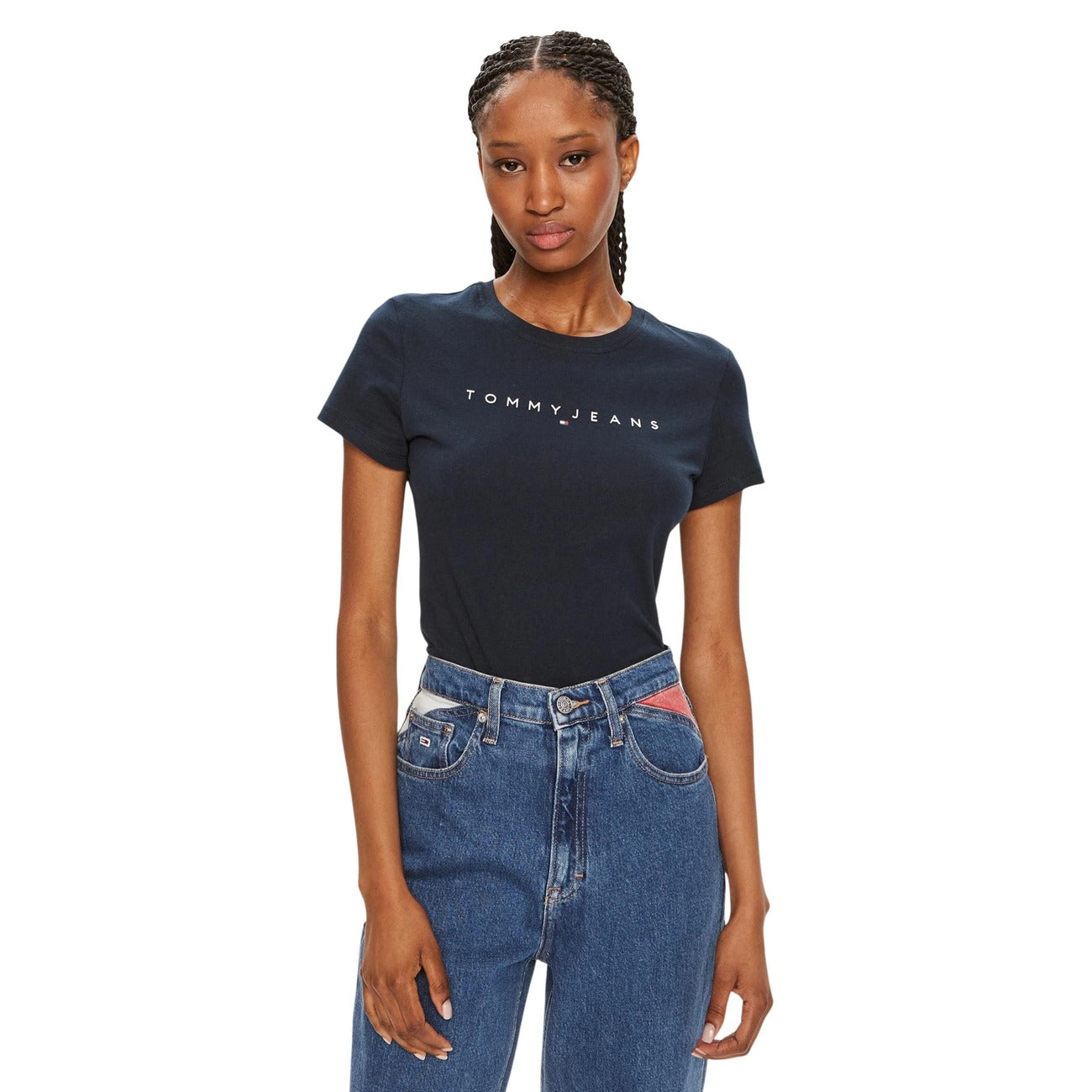 Tommy Hilfiger Jeans T-shirt Dames Zwart