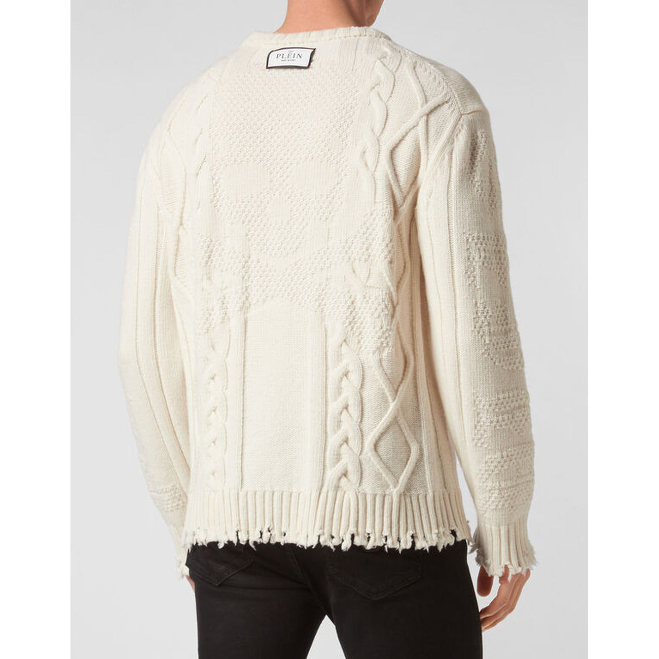 Philipp Plein Strickmode Herren Weiß