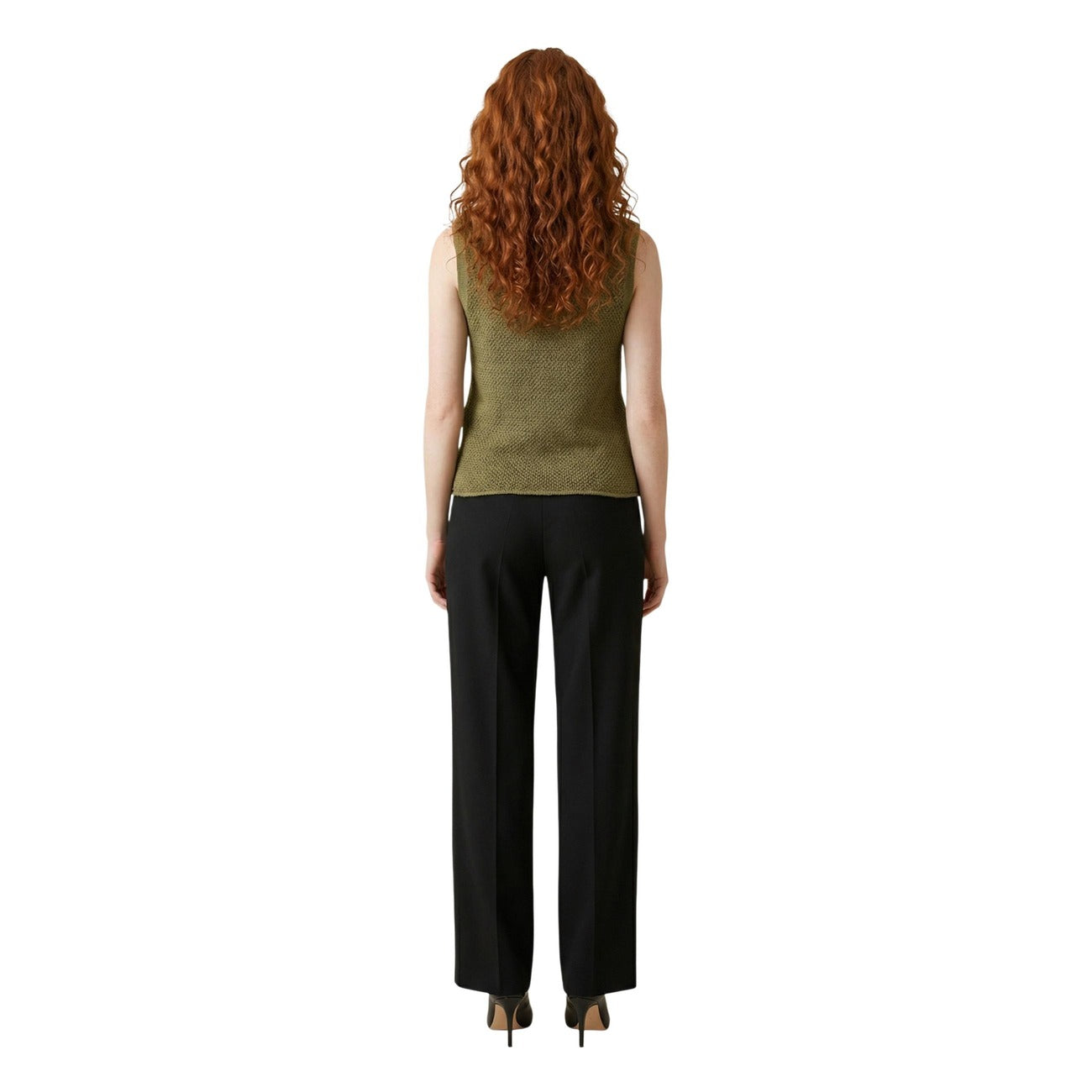 Jacqueline De Yong Gilet Dames Groen