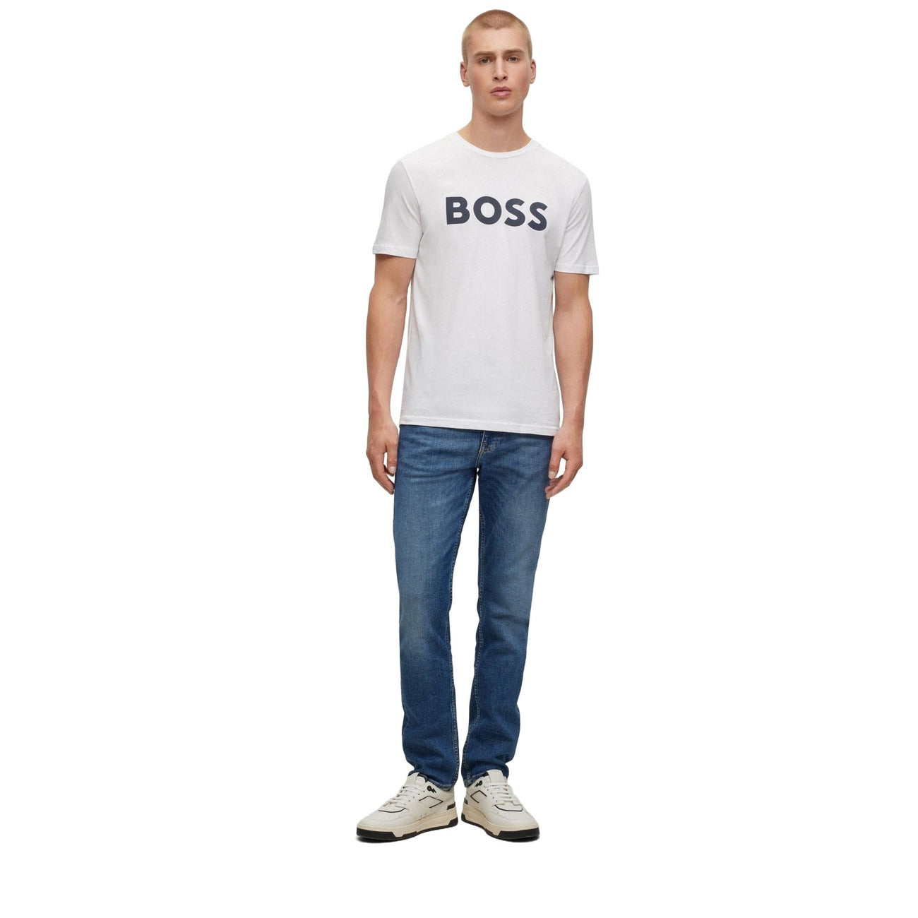 Boss T-shirt Heren Wit #2212700